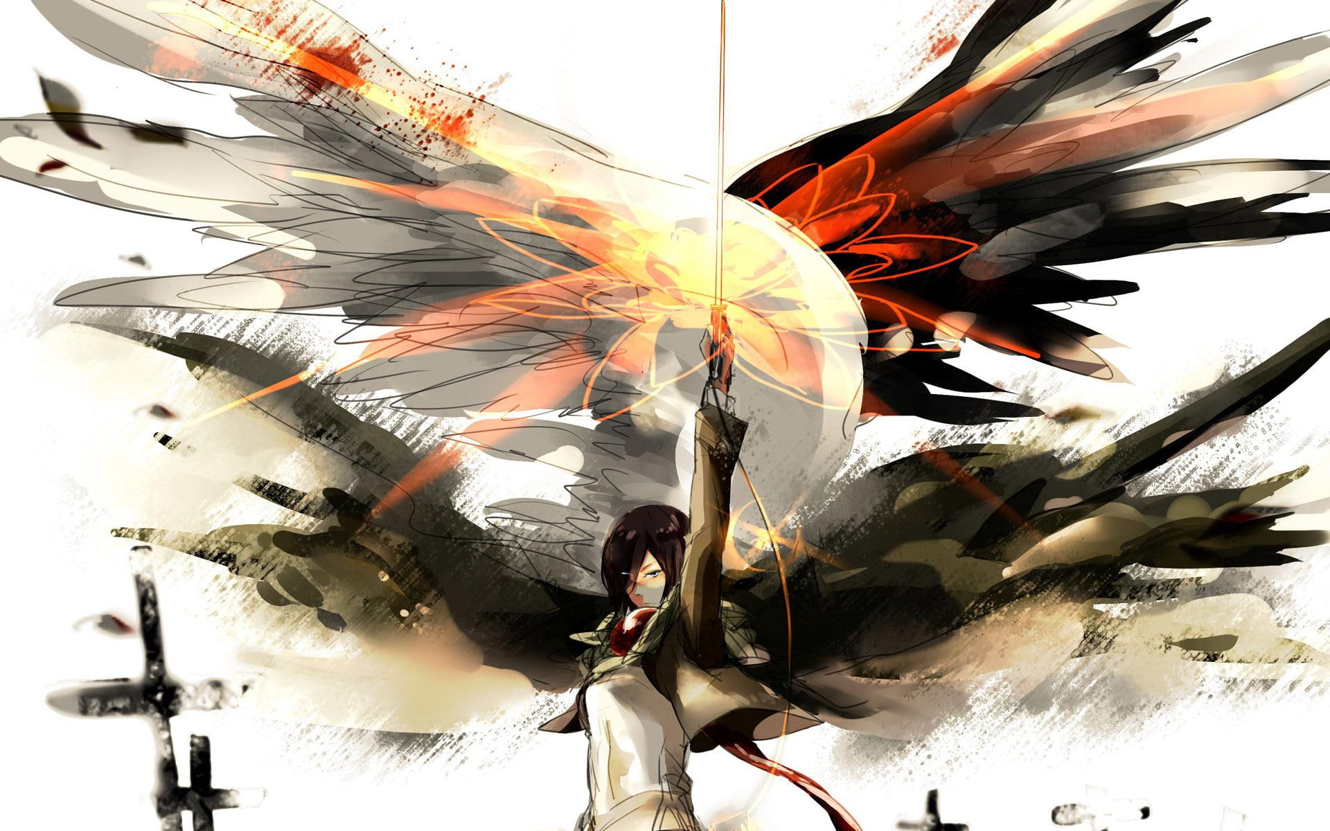 shingeki, anime, mikasa ackerman, 1080P, ackerman, mikasa, 1920x1200, attack on titan, titan, kyojin, attack, HD Wallpaper