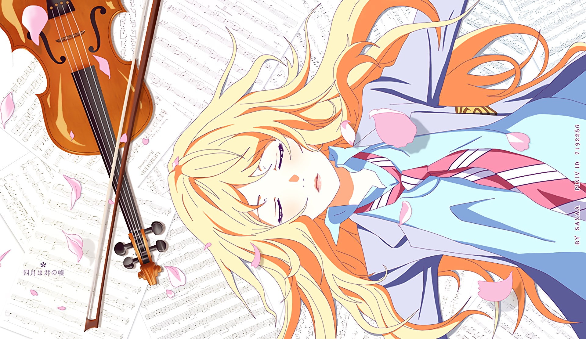1080P, your lie in april, HD Wallpaper