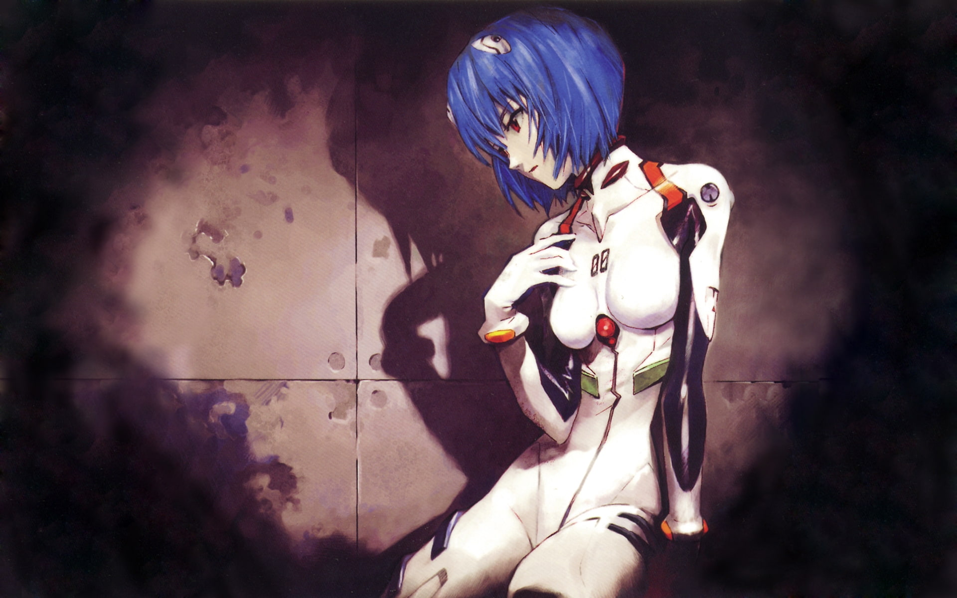 ayanami, anime, ayanami rei, plugsuit, evangelion, rei, genesis, x, hd, 1080P, neon genesis evangelion, neon, art, HD Wallpaper