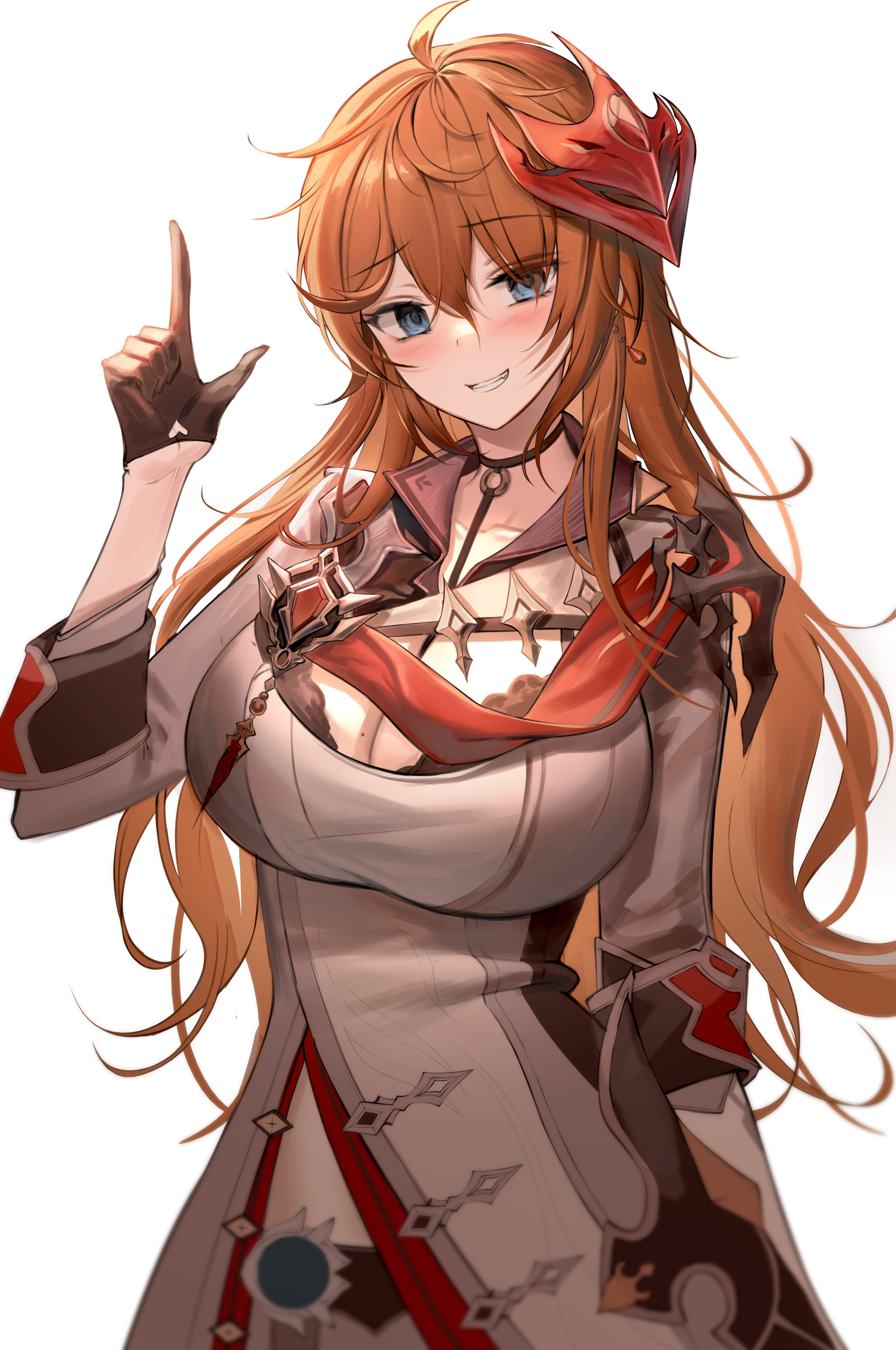 4K, anime girls, Genshin Impact, cleavage, Harusame, Tartaglia (Genshin Impact), Phone HD Wallpaper
