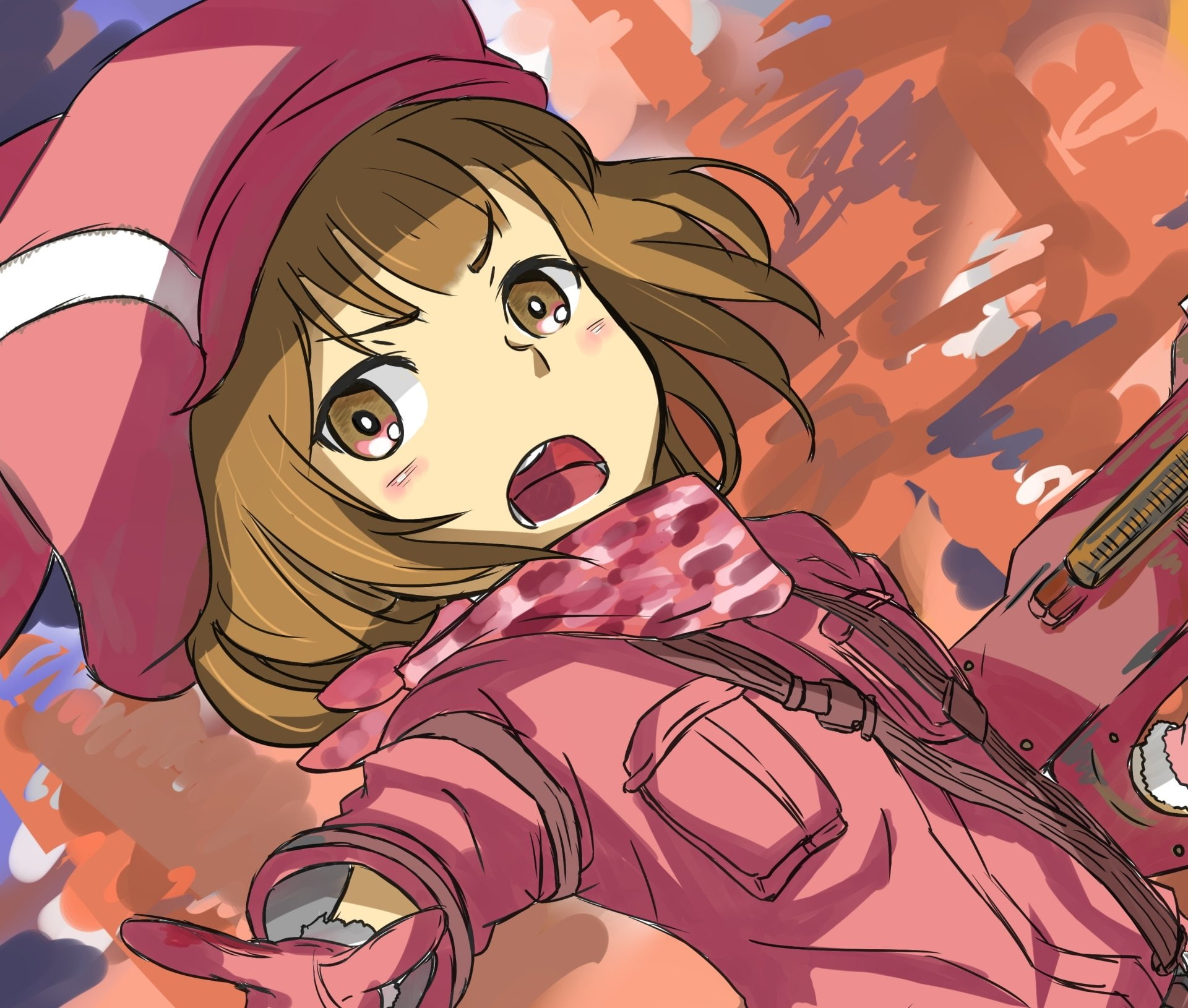 Sword Art Online Alternative: Gun Gale Online, LLENN (Sword Art Online), Karen Kohiruimaki, Sword Art Online, 1080P, HD Wallpaper