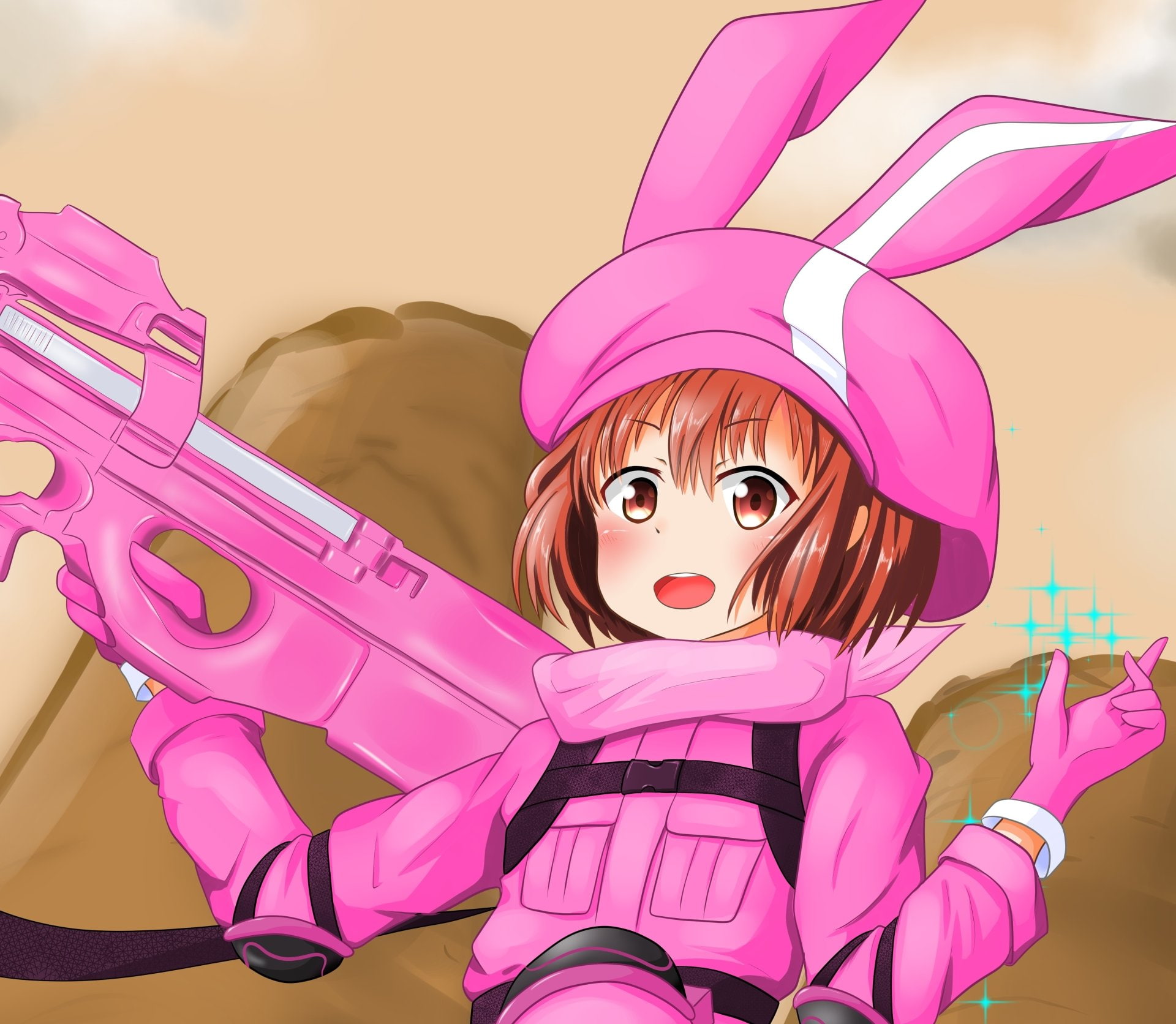 1080P, Sword Art Online, Karen Kohiruimaki, Sword Art Online Alternative: Gun Gale Online, LLENN (Sword Art Online), HD Wallpaper