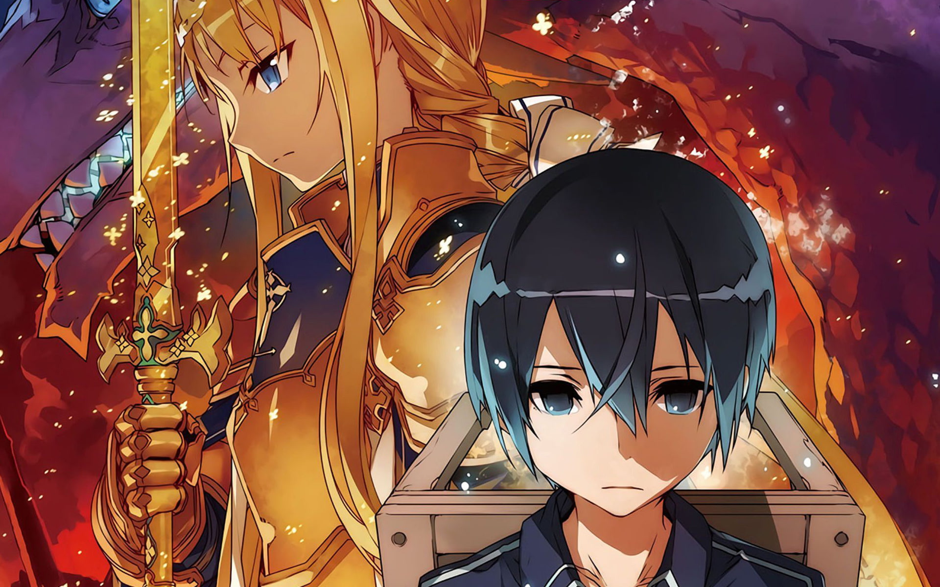 Sword Art Online: Alicization, 1080P, Kirito (Sword Art Online), Sword Art Online, Alice Zuberg, HD Wallpaper
