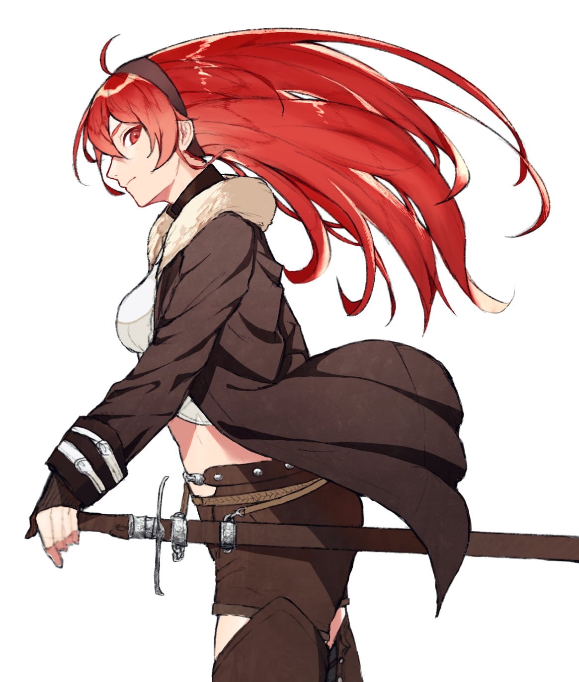 redhead, portrait display, Mushoku Tensei, looking at viewer, 720P, Eris Boreas Greyrat (Mushoku Tensei), Phone HD Wallpaper