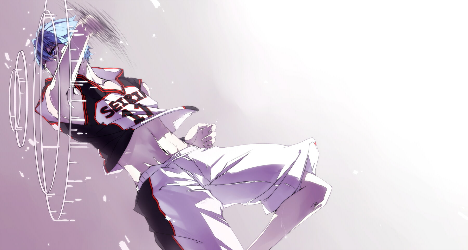 720P, hair, qinnye, tetsuya, eyes, short, kuroko, blue, basket, uniform, male, HD Wallpaper