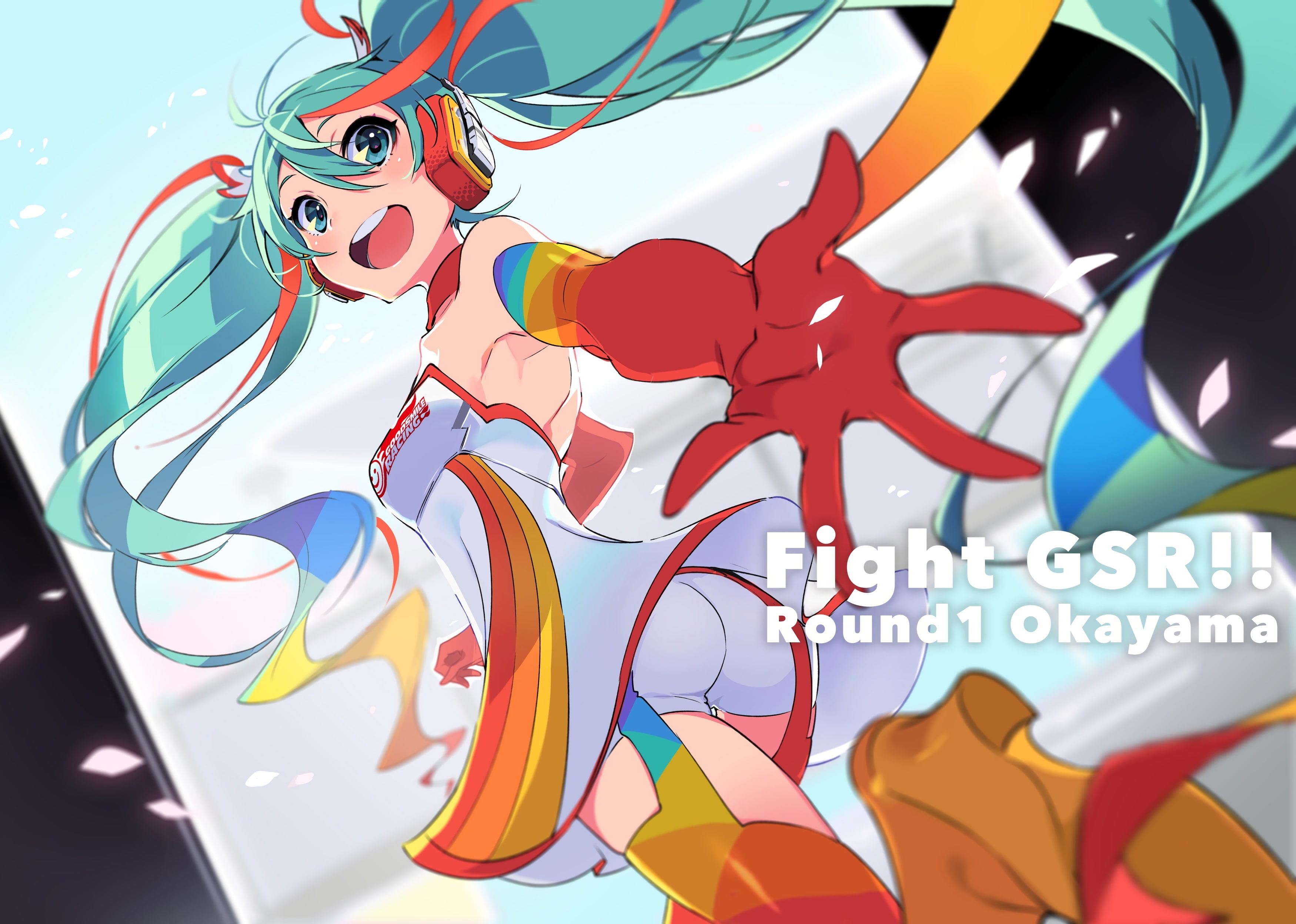 miku, hatsune, aqua, gloves, elbow, 244129, hair, konachan, shorts, com, twintails, vocaloid, long, 2K, mai, yoneyama, eyes, HD Wallpaper