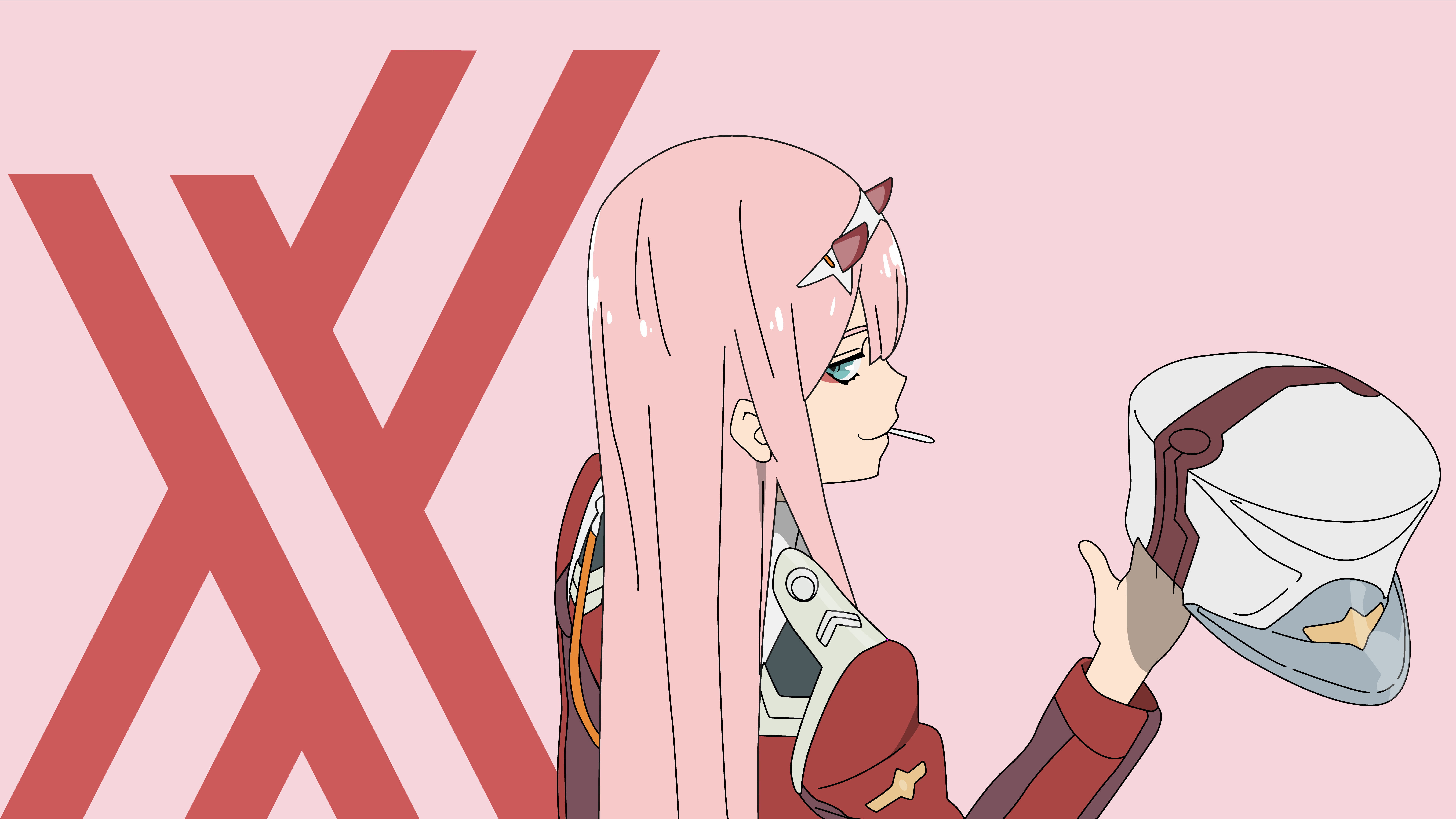 Zero Two (Darling in the FranXX), pink hair, Darling in the FranXX, 8K, anime girls, HD Wallpaper