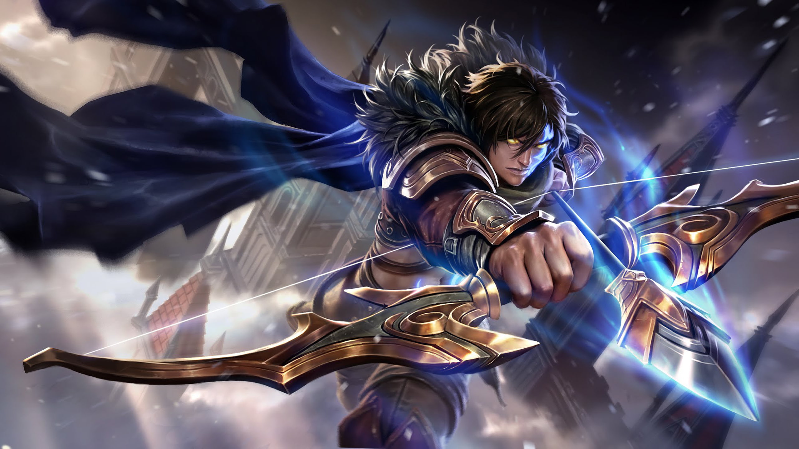 mobile, arrow, bow, boyle, warrior, angels, hd, weapon, 2K, heroes, tablet, league, HD Wallpaper
