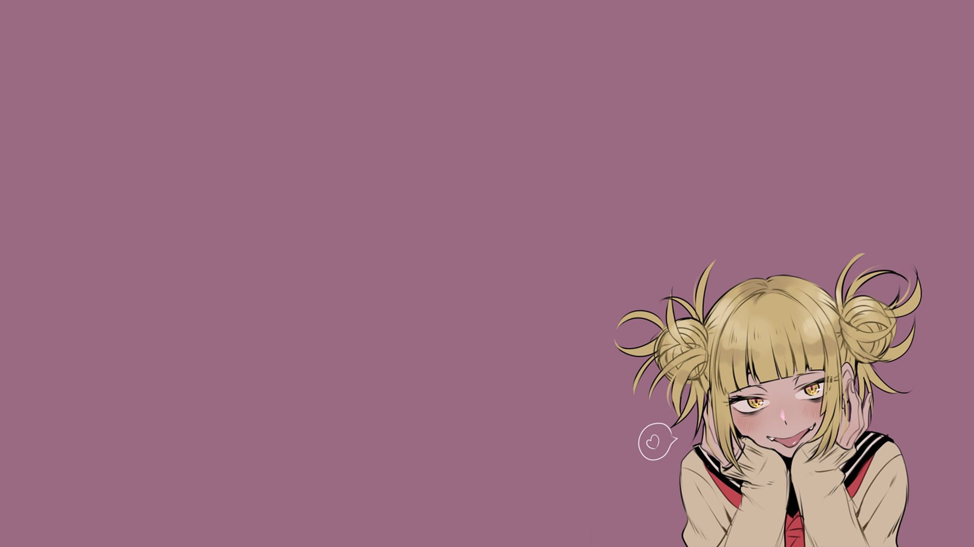 body part, Anime, fun, blond hair, hair, My Hero Academia, copy space, females, human body part, one person, women, human face, child, headshot, Himiko Toga, HD Wallpaper