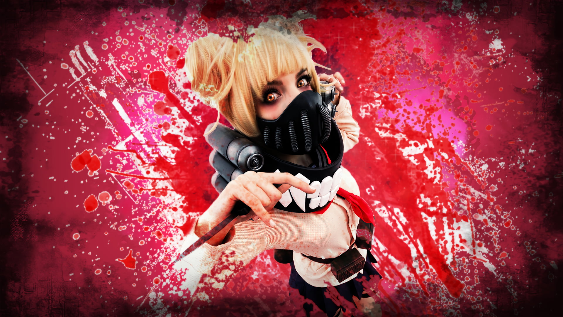 1080P, cosplay, women, Himiko Toga, Boku no hero, HD Wallpaper