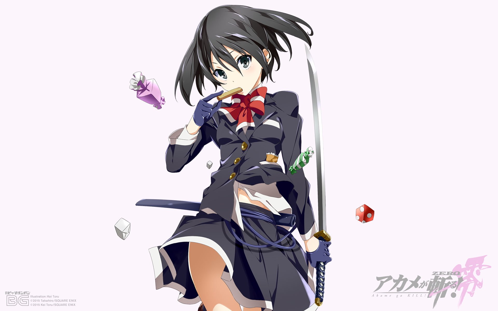 1080P, Anime, Kurome (Akame Ga Kill!), Akame ga Kill!, HD Wallpaper