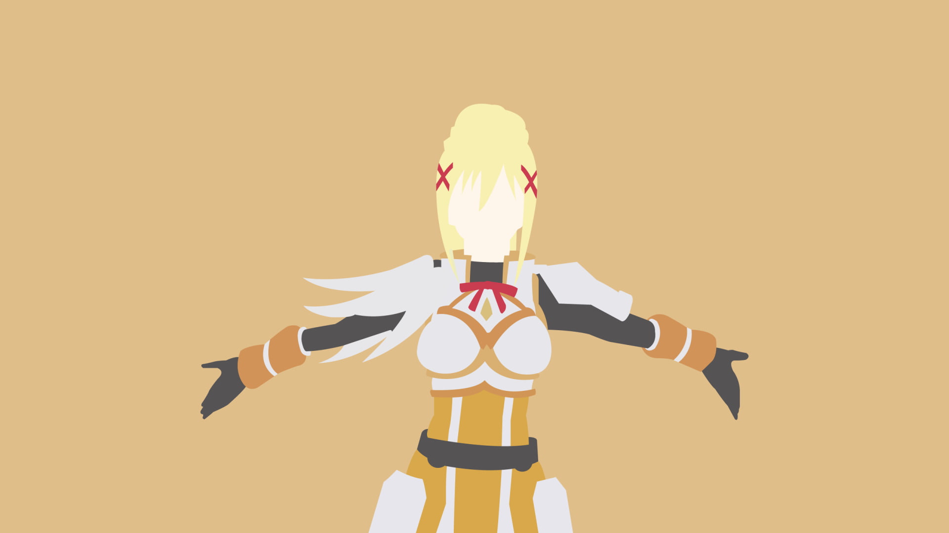 1080P, KonoSuba – God’s blessing on this wonderful world!!, Darkness (KonoSuba), Minimalist, Anime, HD Wallpaper