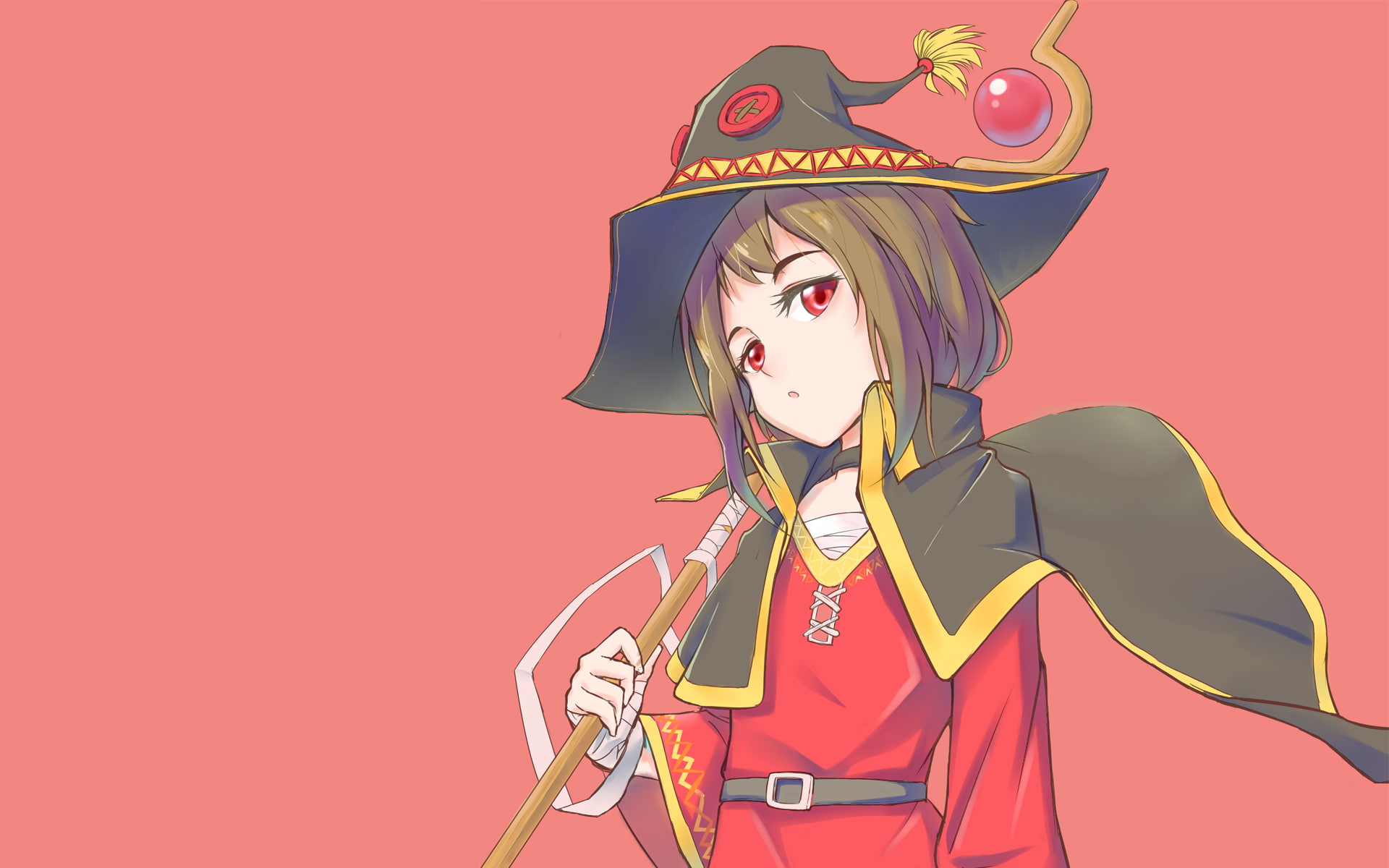 Kono Subarashii Sekai ni Shukufuku wo!, anime girls, Megumin, 1080P, HD Wallpaper