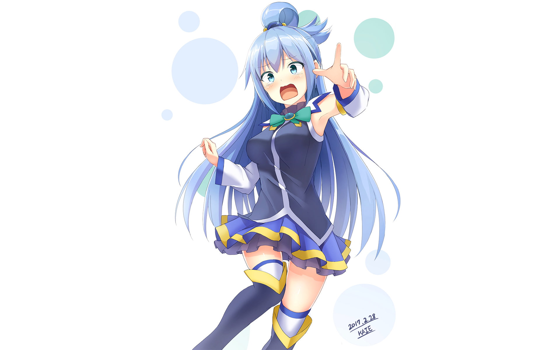 Aqua (KonoSuba), Anime, KonoSuba – God’s blessing on this wonderful world!!, 1080P, HD Wallpaper