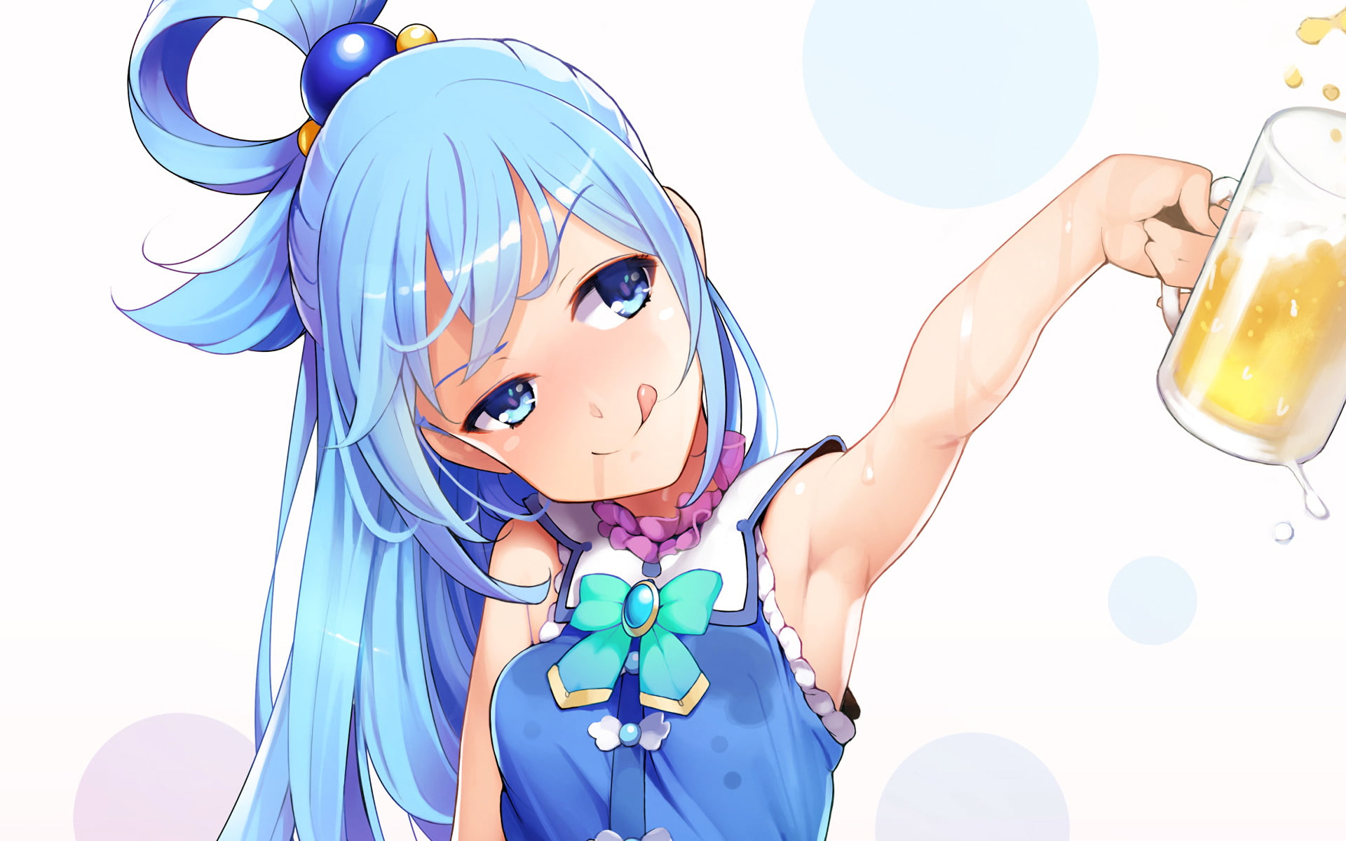 1080P, KonoSuba, Aqua (KonoSuba), Anime, KonoSuba – God’s blessing on this wonderful world!!, HD Wallpaper