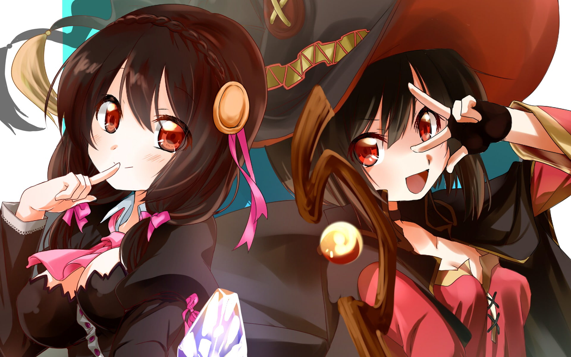 Megumin (KonoSuba), 1080P, KonoSuba – God’s blessing on this wonderful world!!, Anime, Yunyun (KonoSuba), HD Wallpaper