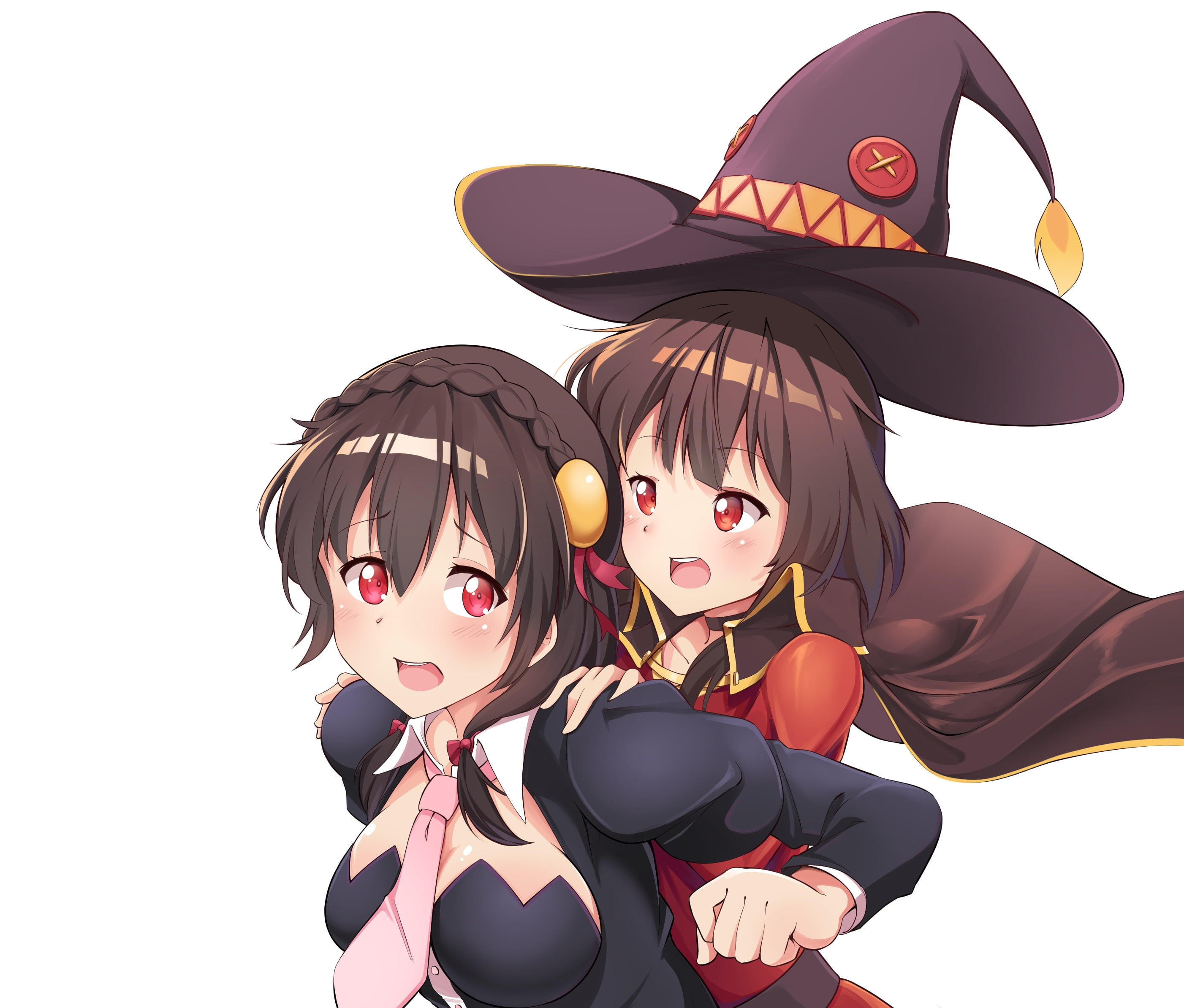 Megumin (KonoSuba), Yunyun (KonoSuba), Anime, KonoSuba – God’s blessing on this wonderful world!!, 2K, HD Wallpaper