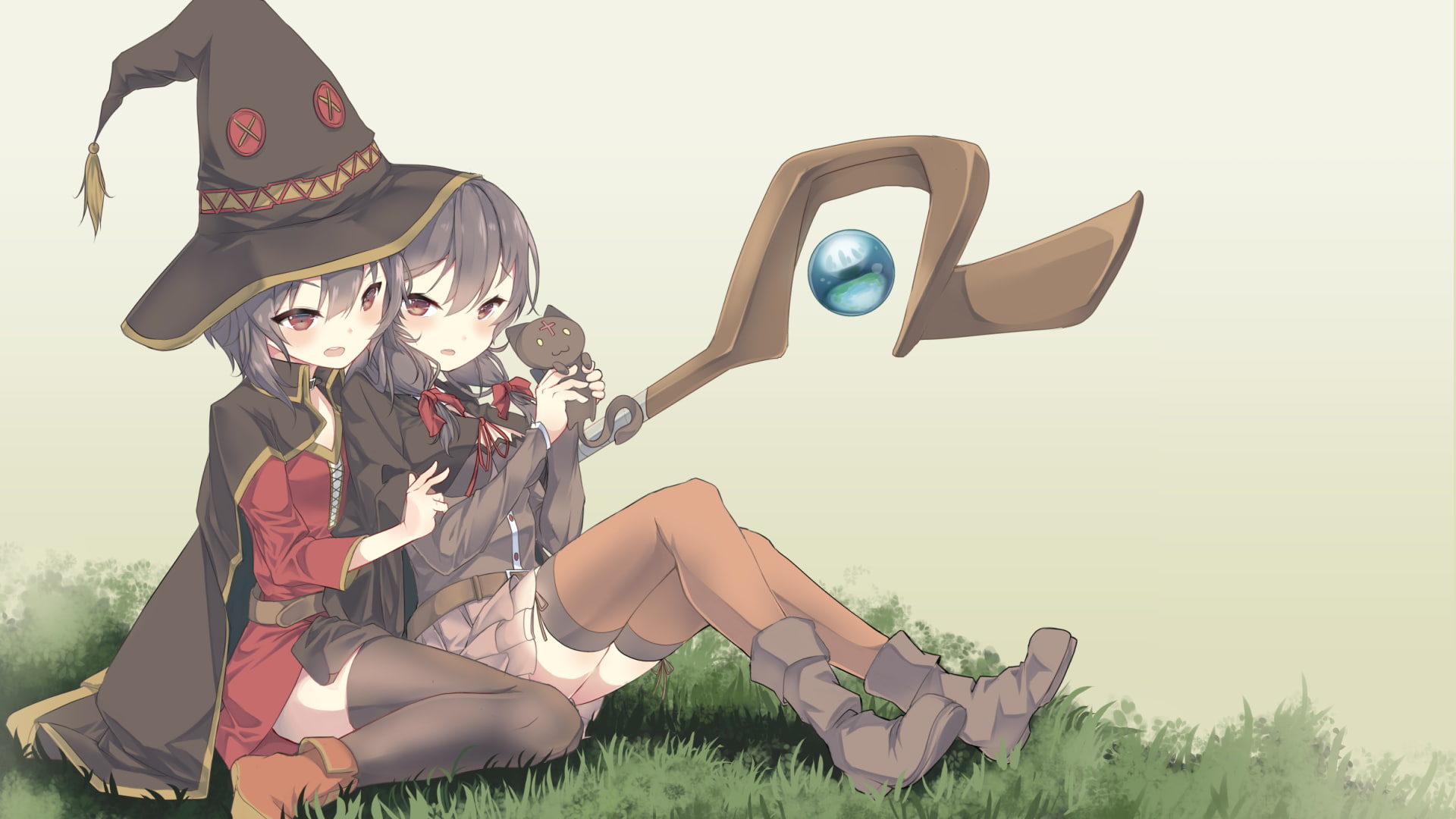 Anime, Yunyun (KonoSuba), 1080P, KonoSuba – God’s blessing on this wonderful world!!, Megumin (KonoSuba), HD Wallpaper