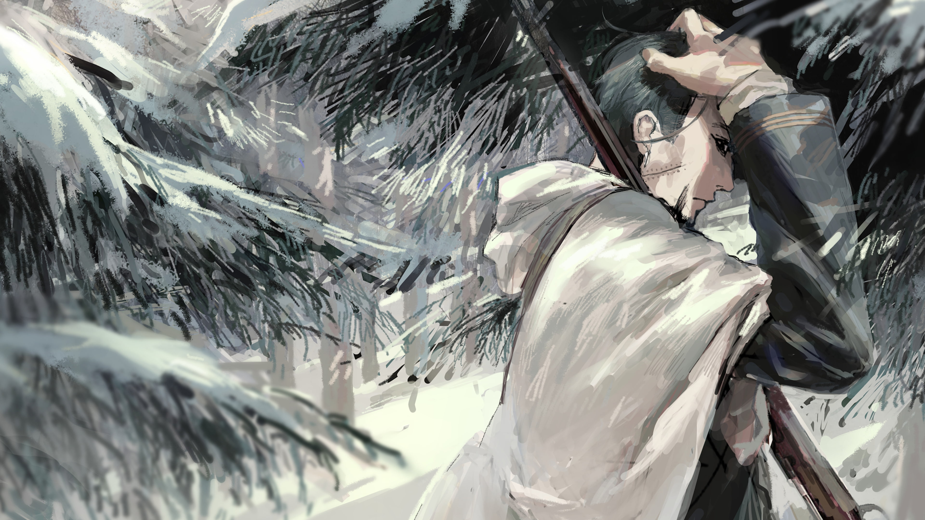 Anime, Golden Kamuy, 4K, HD Wallpaper