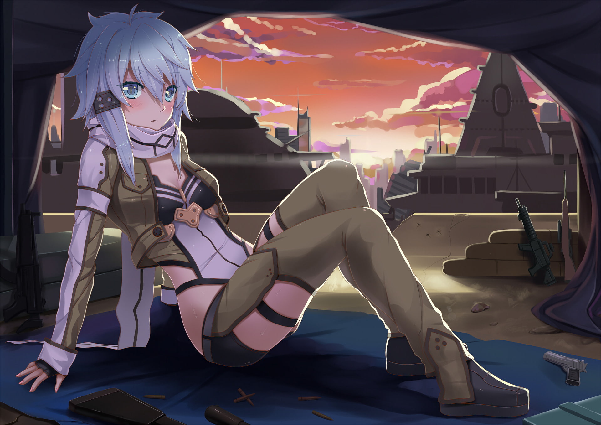 Sinon (Sword Art Online), Asada Shino, Sword Art Online II, Sword Art Online, 1080P, HD Wallpaper