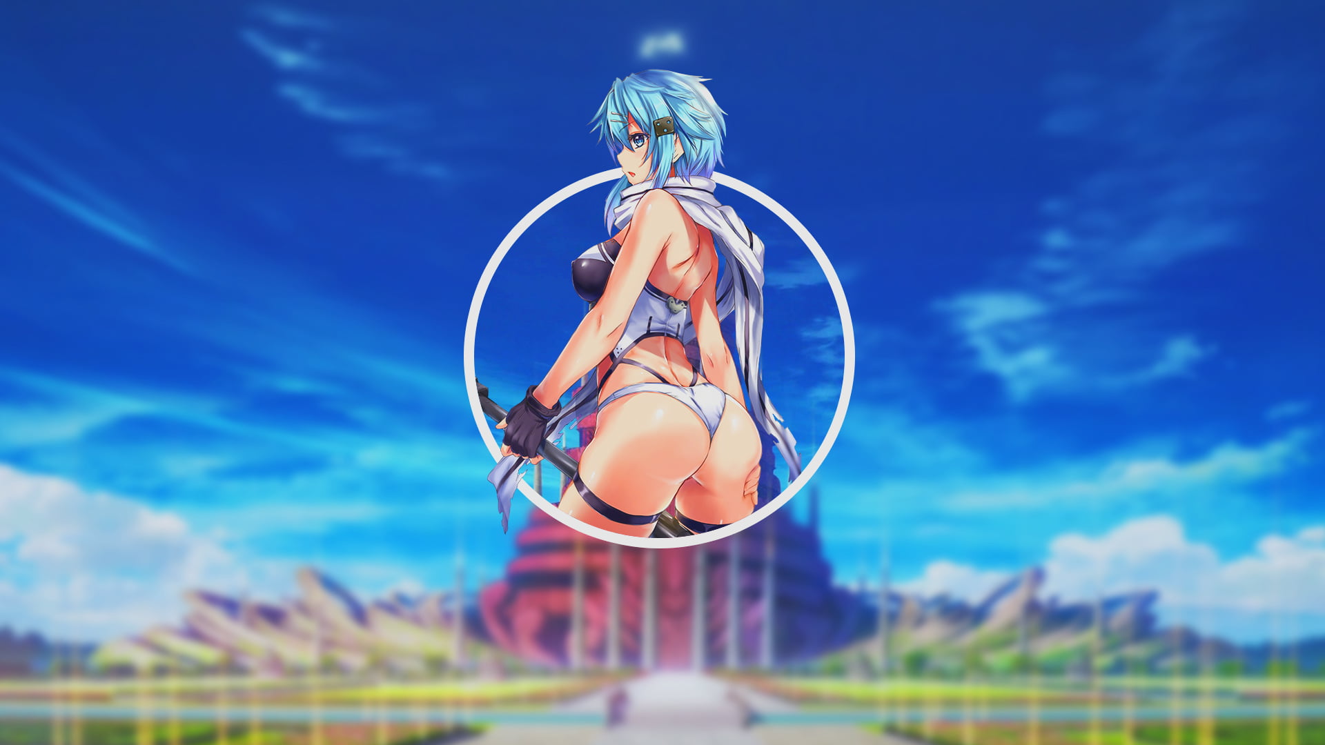 anime, anime girls, Sword Art Online, 1080P, Sinon (Sword Art Online), HD Wallpaper