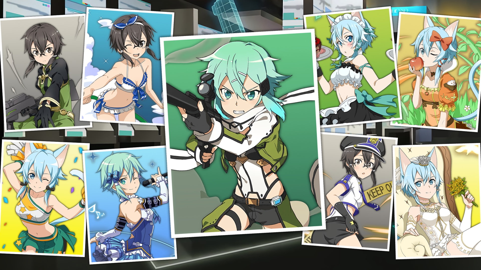 Sword Art Online, Sinon (Sword Art Online), Sword Art Online: Memory Defrag, 1080P, HD Wallpaper