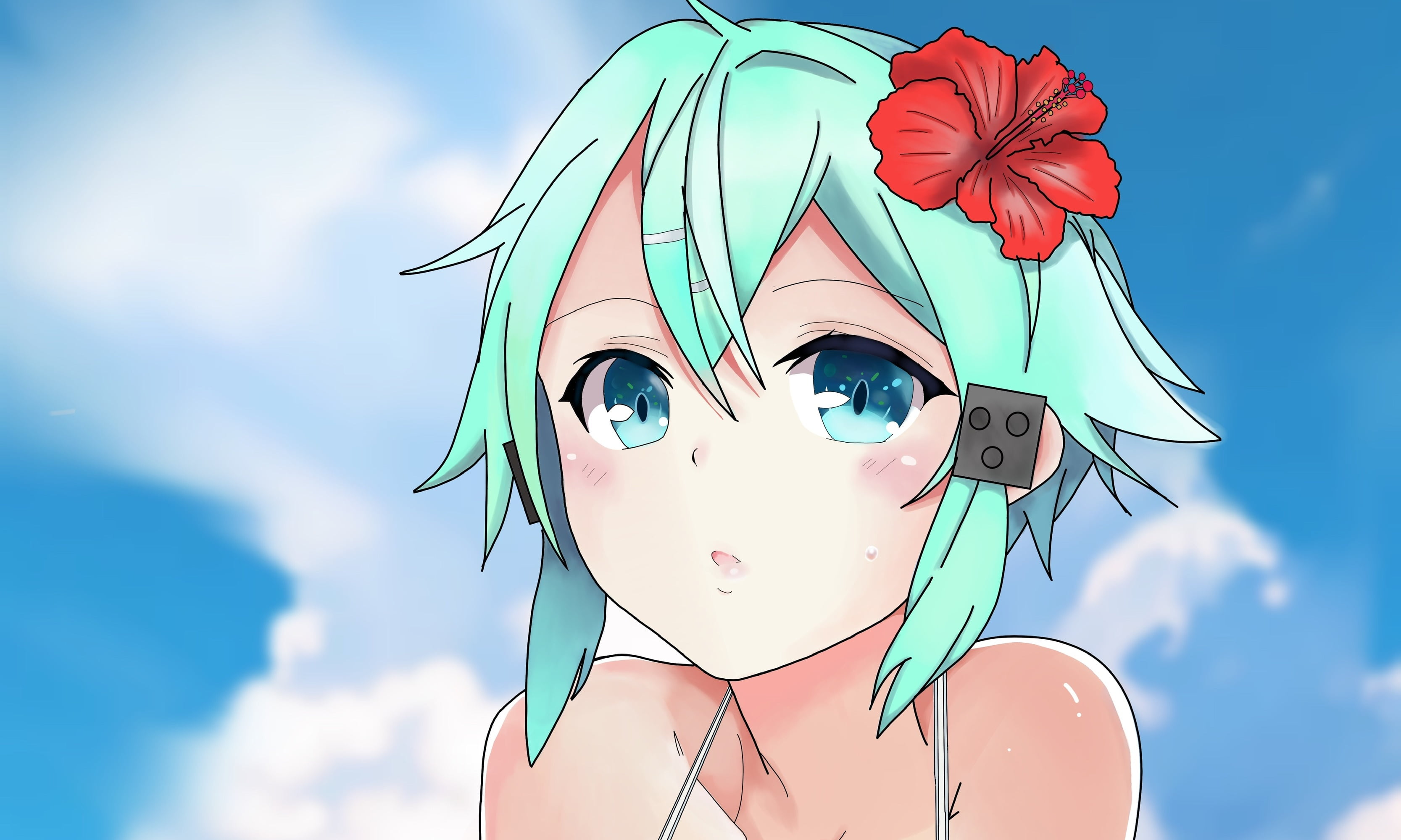 Sword Art Online, 2K, Sinon (Sword Art Online), Sword Art Online II, Shino Asada, HD Wallpaper