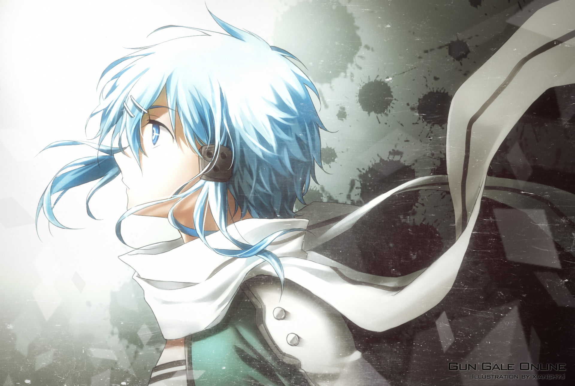 art and craft, 1080P, Asada Shino, Sinon (Sword Art Online), indoors, nature, close-up, Sword Art Online, hairstyle, water, hair, side view, Sword Art Online II, HD Wallpaper