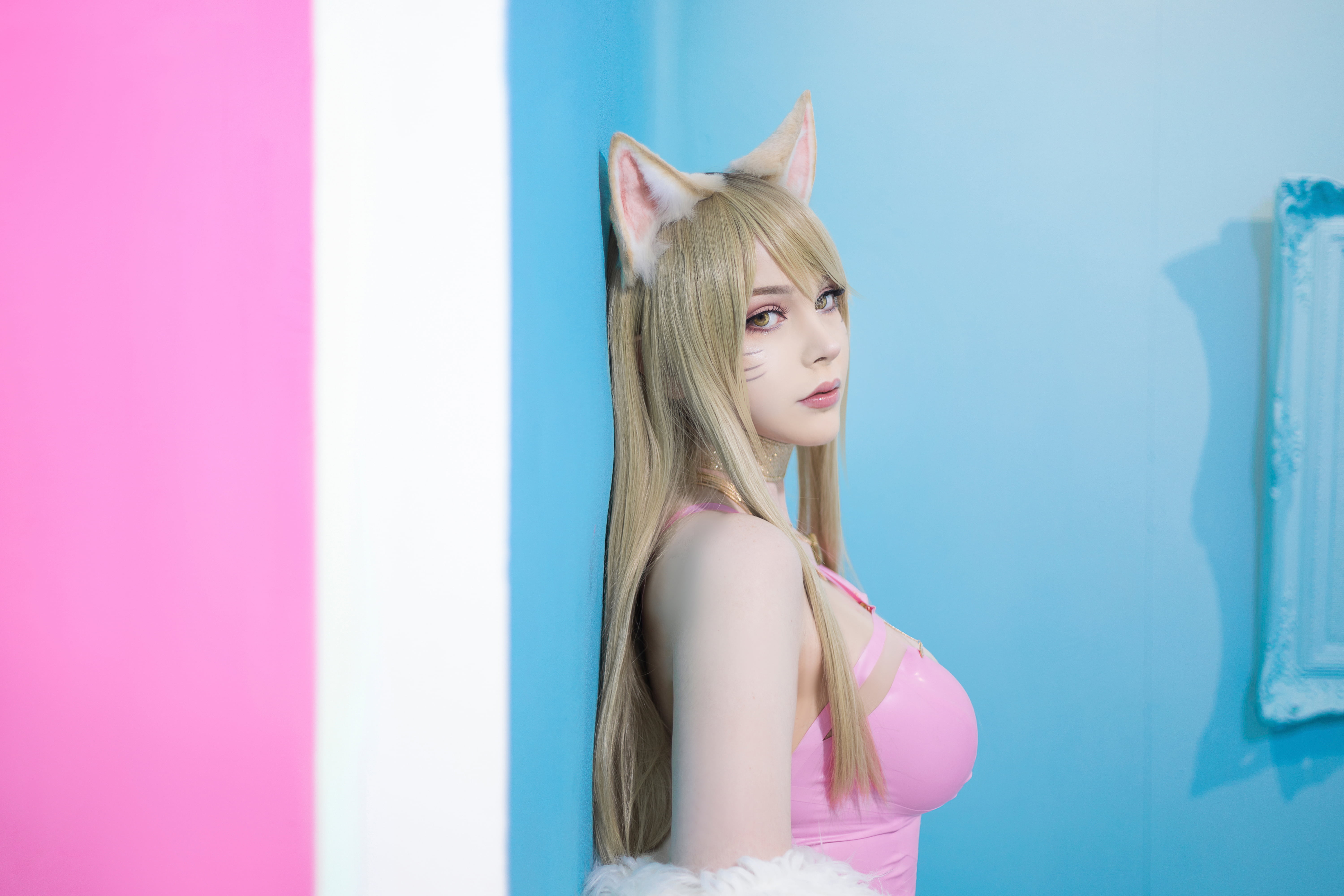 cosplay, 5K, women, model, animal ears, Sayathefox, HD Wallpaper