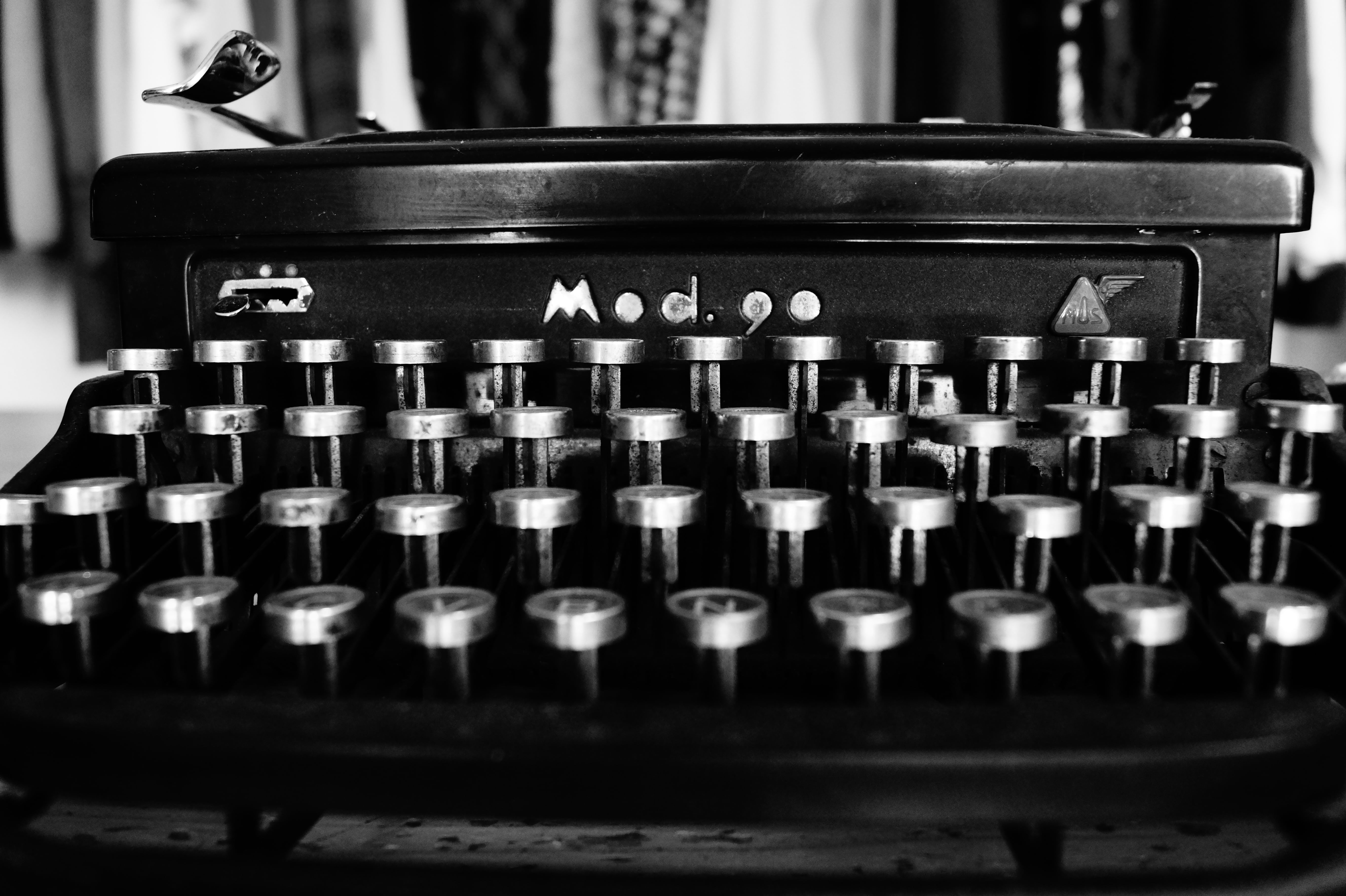 writing, communication, indoors, black and white, table, writer, glasses, the past, no people, mechanics, retro Styled, obsolete, inside, themes, close-up, HD Wallpaper