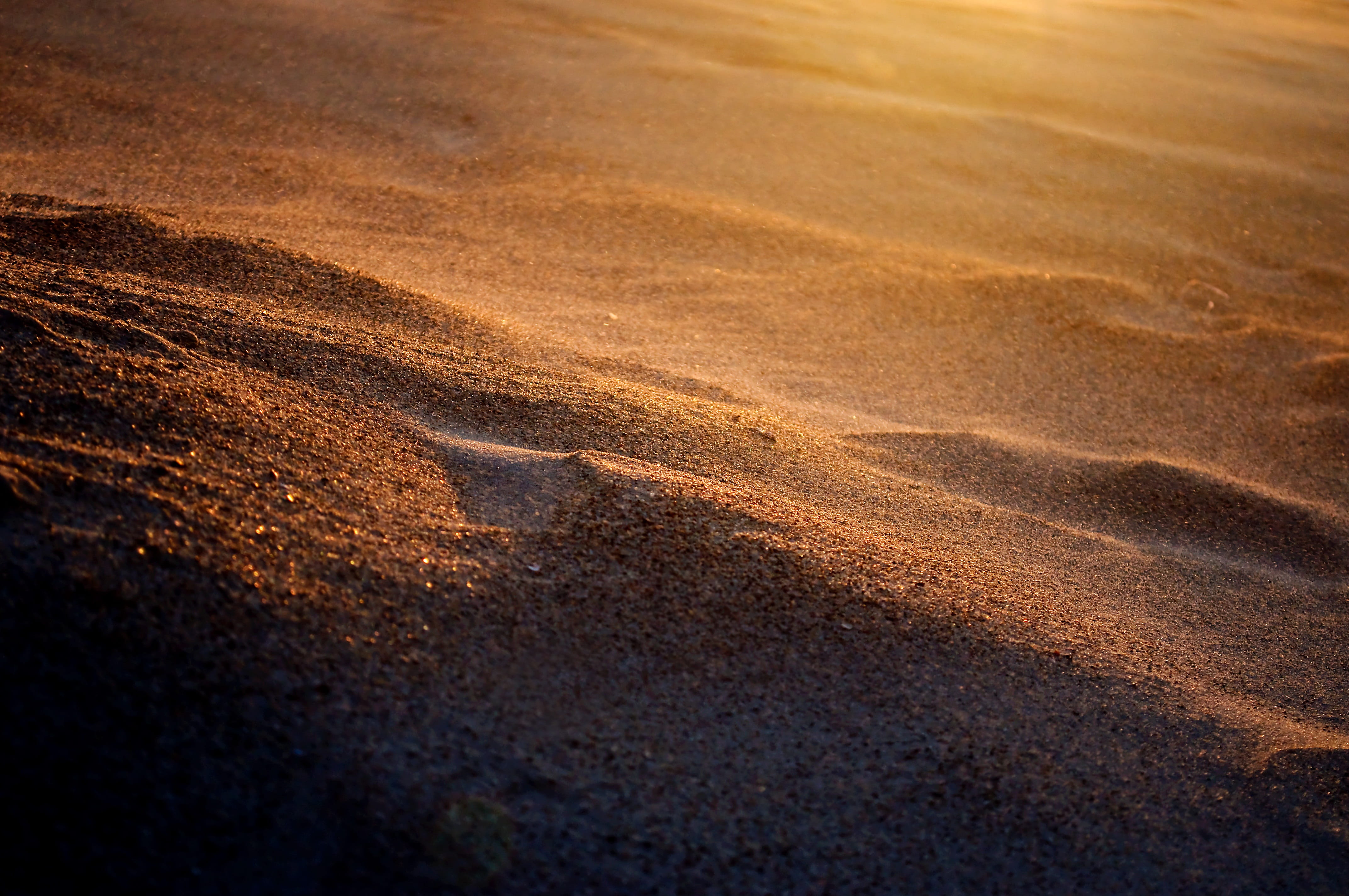full frame, pattern, day, brown, high angle view, beach, sunset, beauty in nature, tranquility, nature, texture, water, desert, 4K, sand, scenics - nature, HD Wallpaper