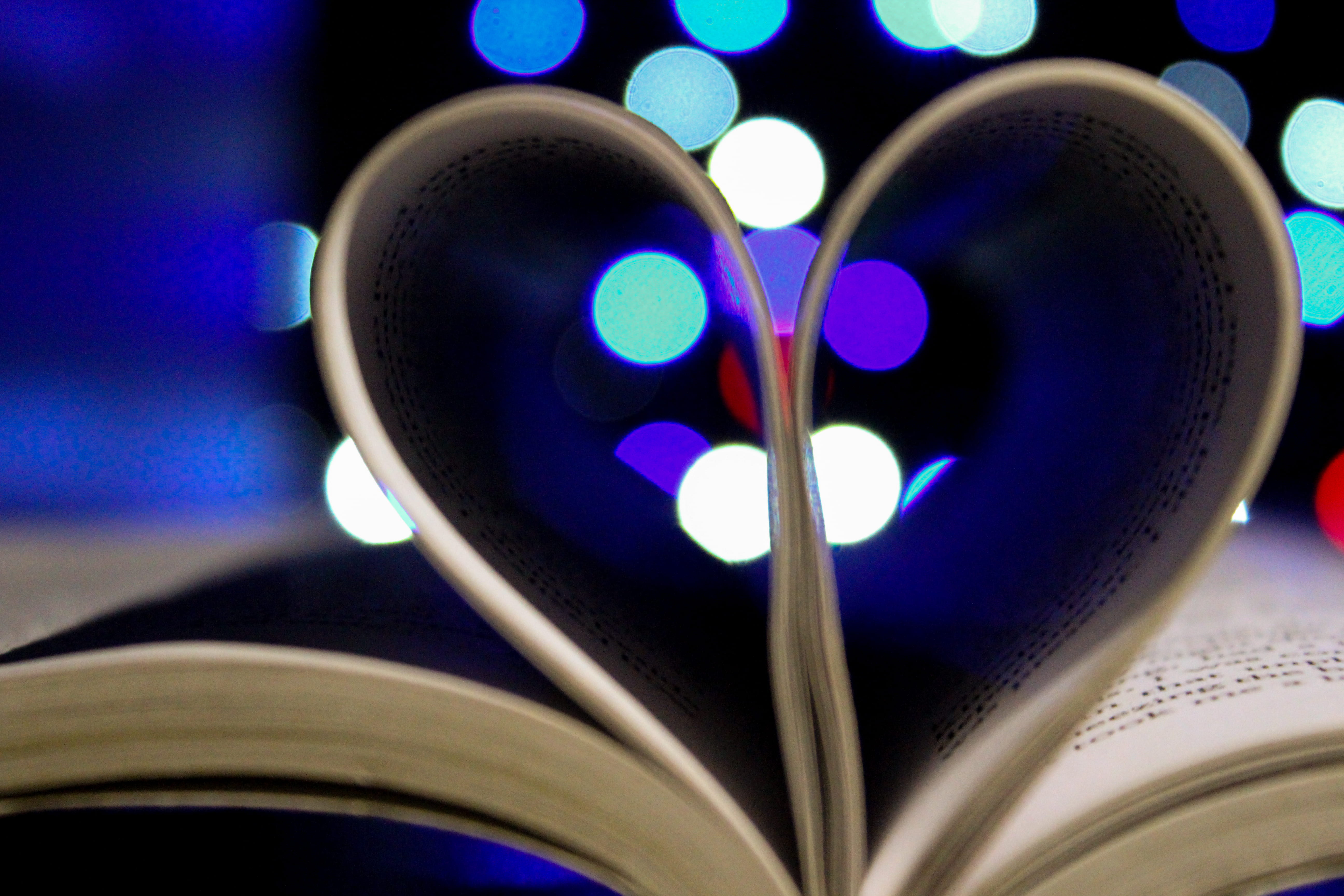 defocused, valentines day - holiday, book, close-up, creativity, data, light, studio shot, education, purple, soft focus, blur, color, dark, no people, HD Wallpaper