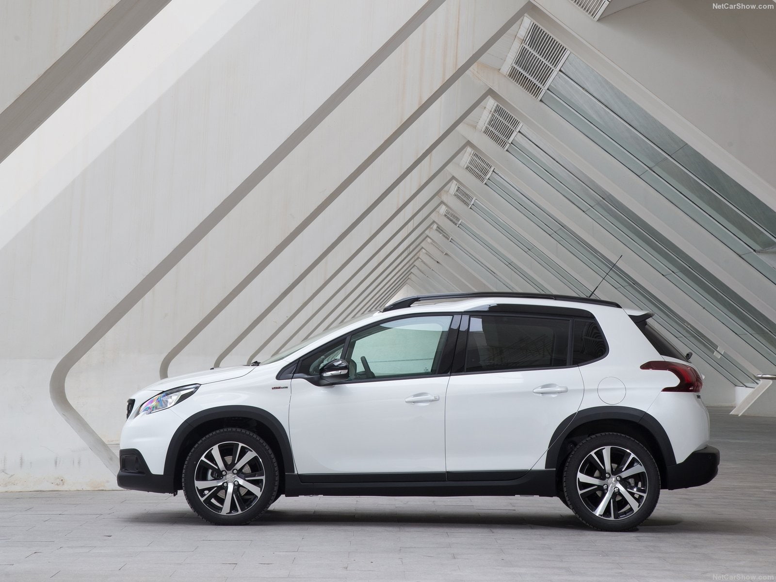 white, 2008, 2016, line, 720P, cars, peugeot, suv, HD Wallpaper