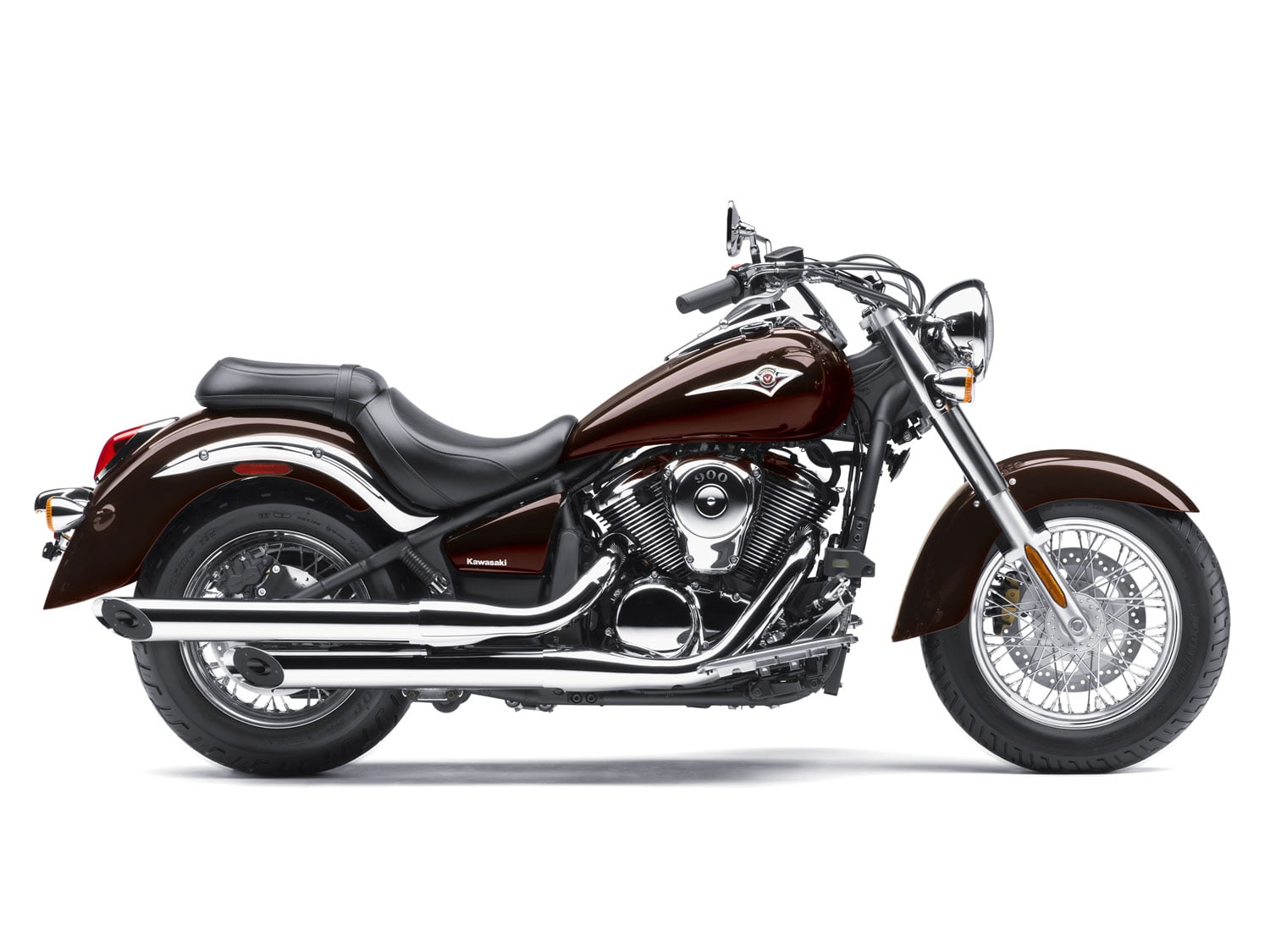 clear sky, cut out, transportation, mode of transportation, toy, 2012, side view, kawasaki, land vehicle, close-up, chrome, vulcan, metal, no people, single object, HD Wallpaper