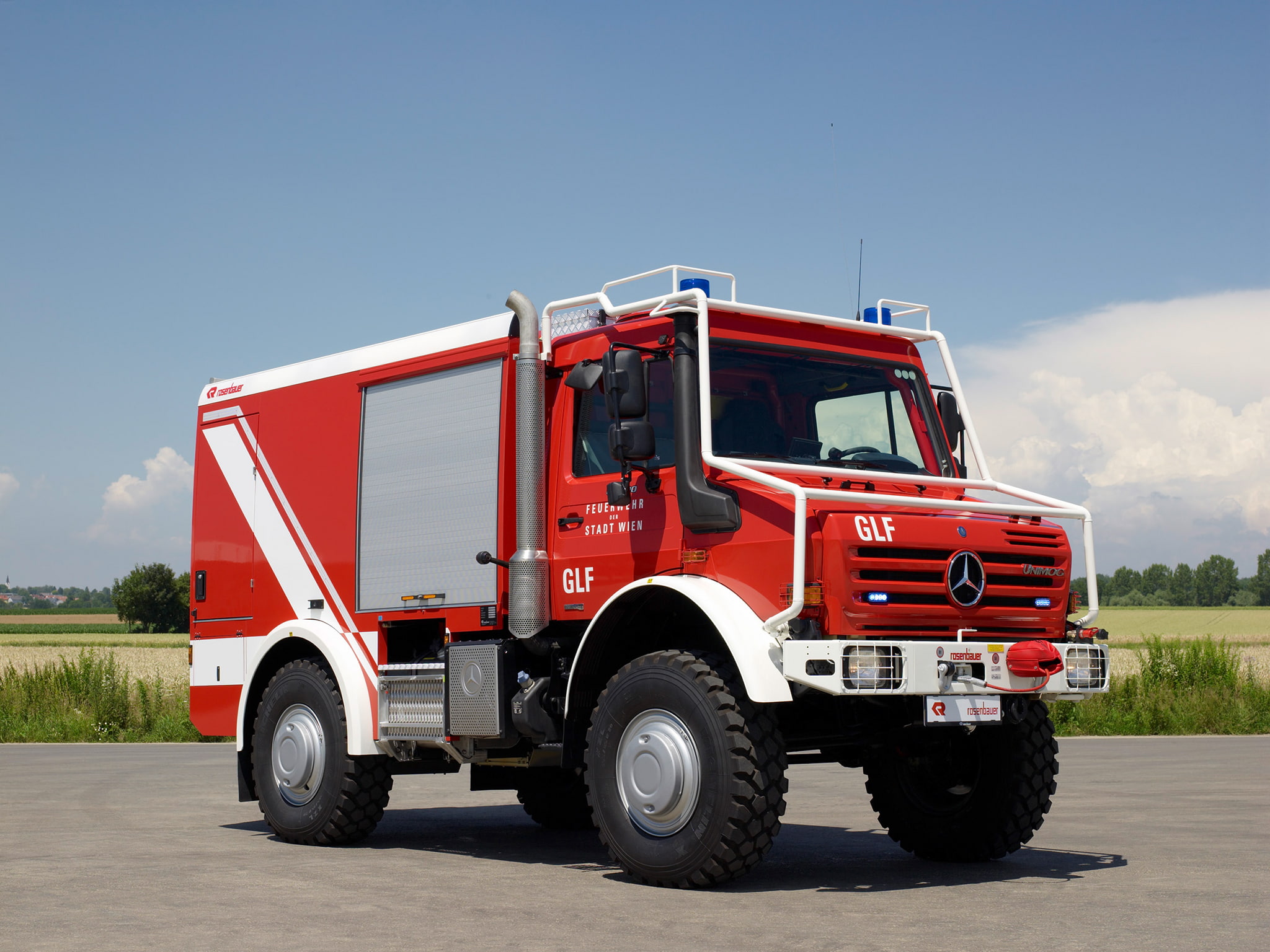 u5000, 1080P, 4x4, 2000, mercedes, firetruck, unimog, rosenbauer, benz, glf, HD Wallpaper