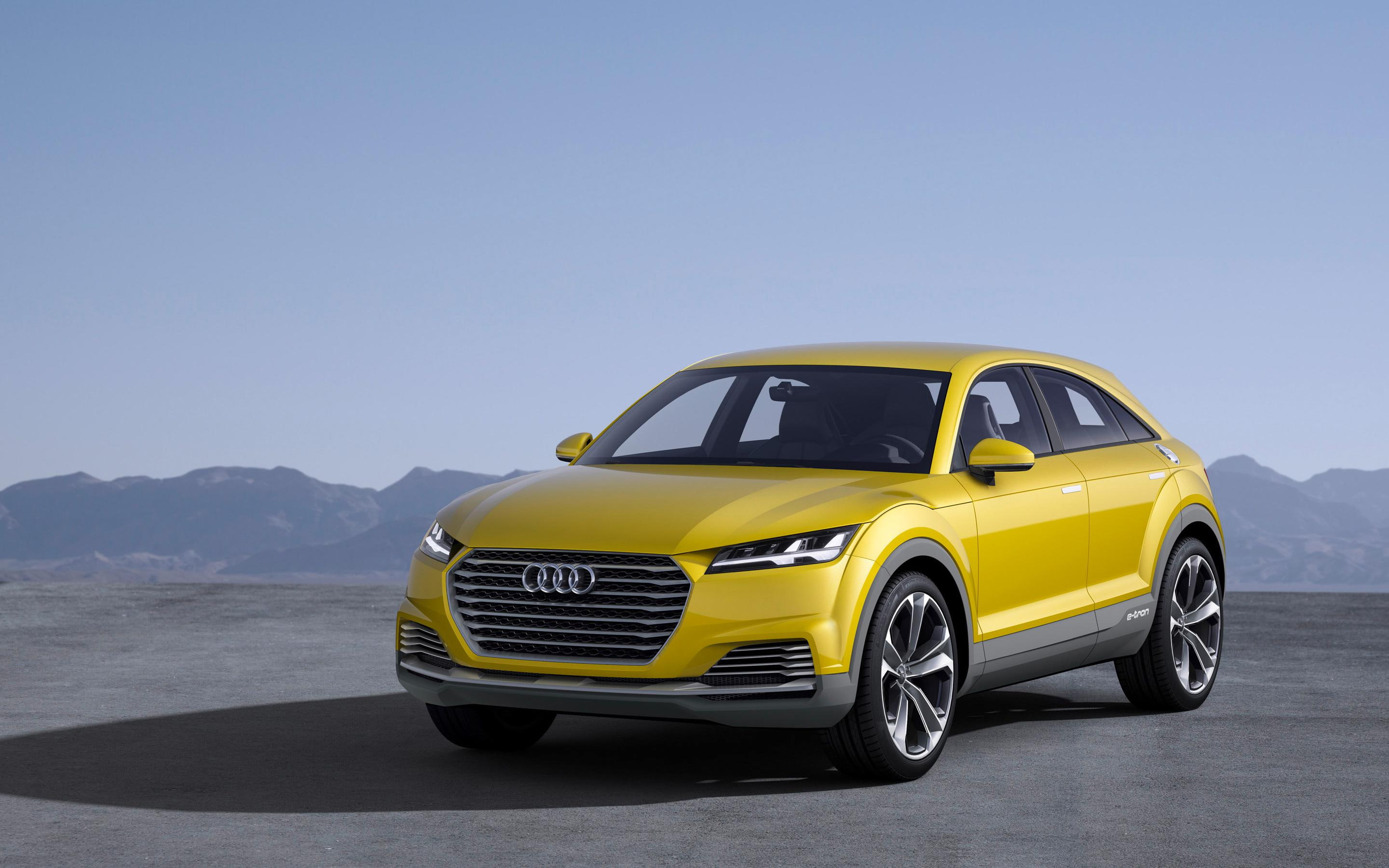tt, 2K, offroad, 2014, yellow, cars, audi, concept, coupe, HD Wallpaper