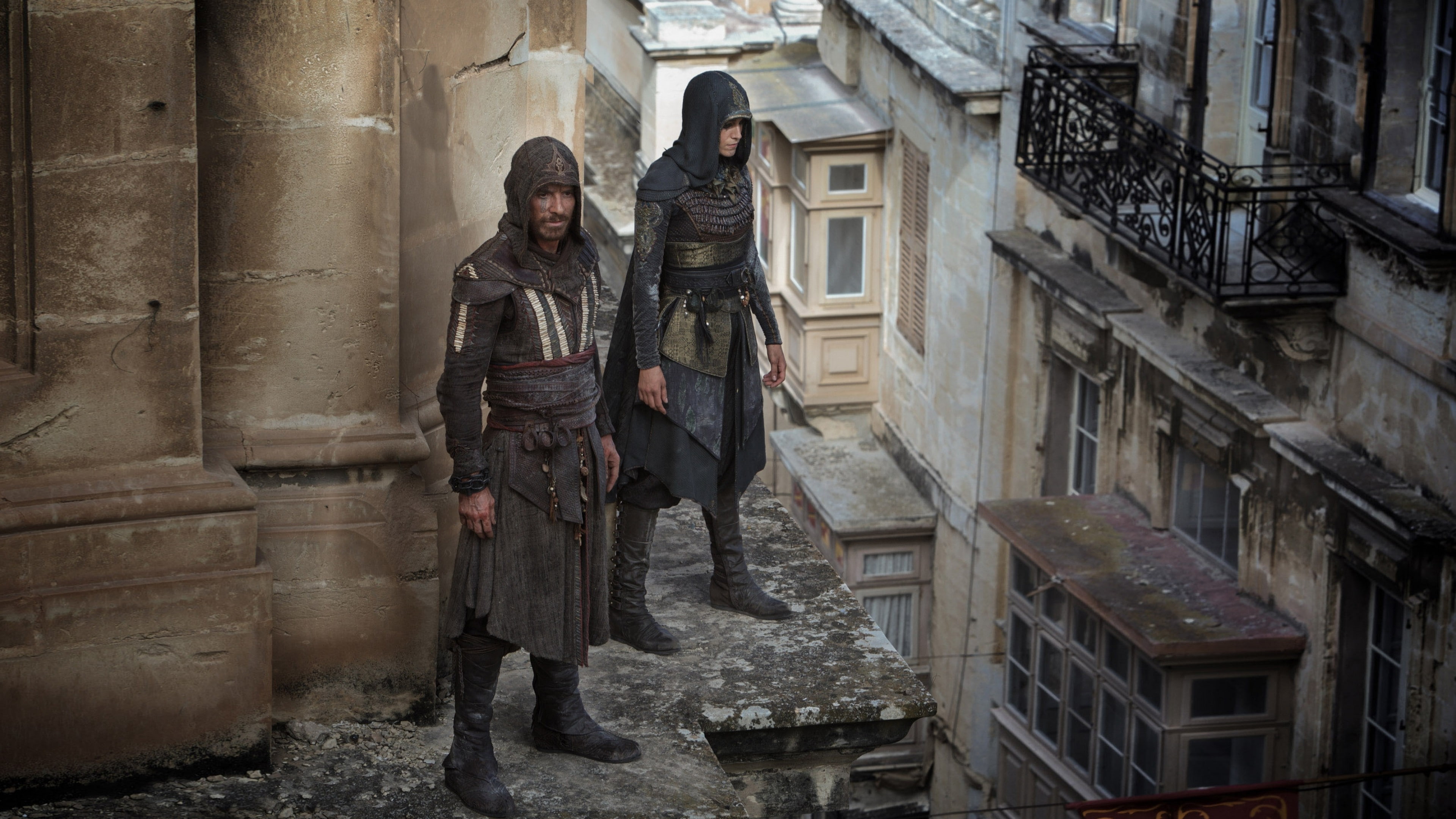 photography, brown, Michael Fassbender, closeup, building, two, Assassin’s Creed, best movies of 2016, top, 4K, ninjas, HD Wallpaper
