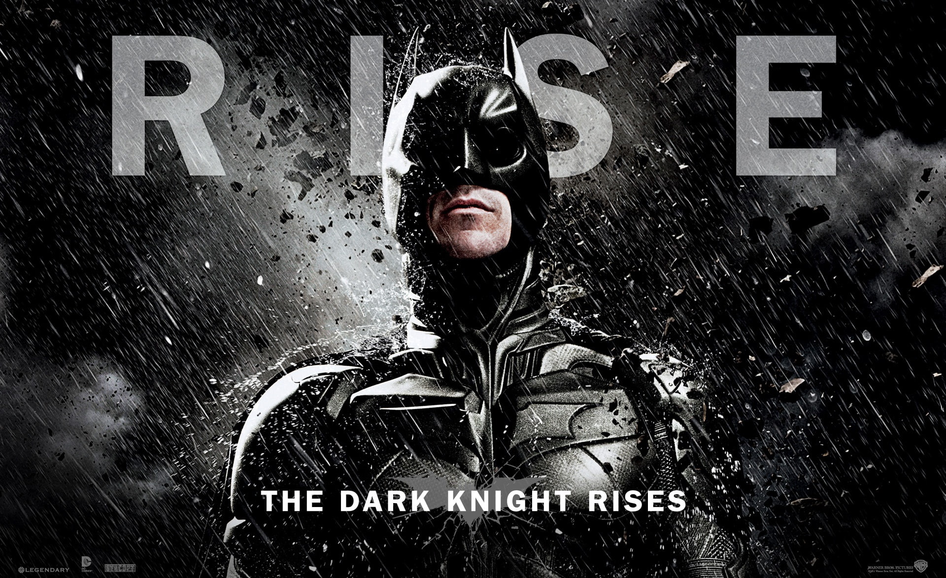 real people, 1080P, rain, front view, one person, Movies, movie, waist up, looking at camera, dark, knight, Batman, lifestyles, sign, 2012, leisure activity, HD Wallpaper