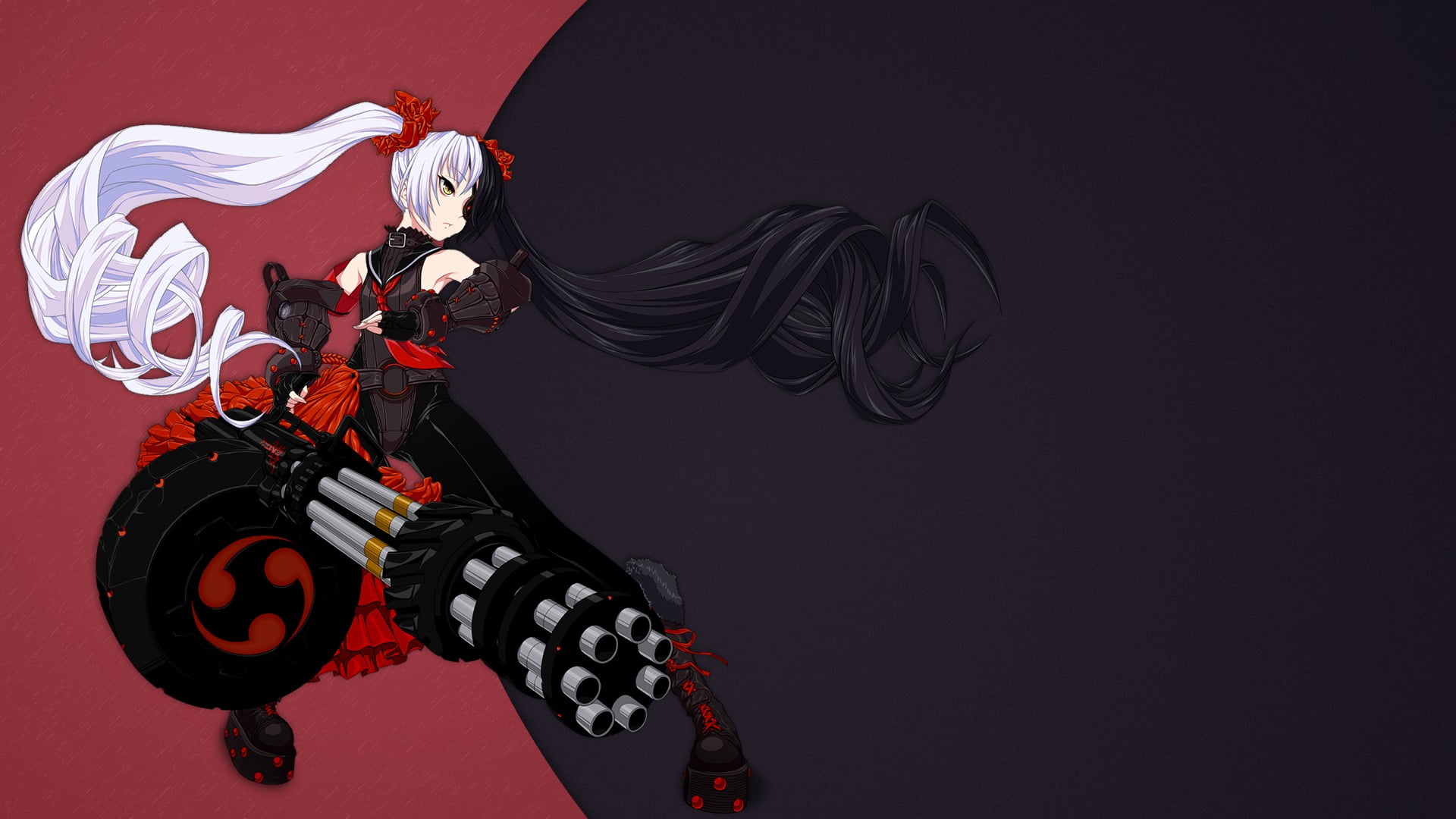cut out, black color, indoors, gradient, metal, nature, representation, Scope10, copy space, 1080P, red, colored background, arts culture and entertainment, HD Wallpaper