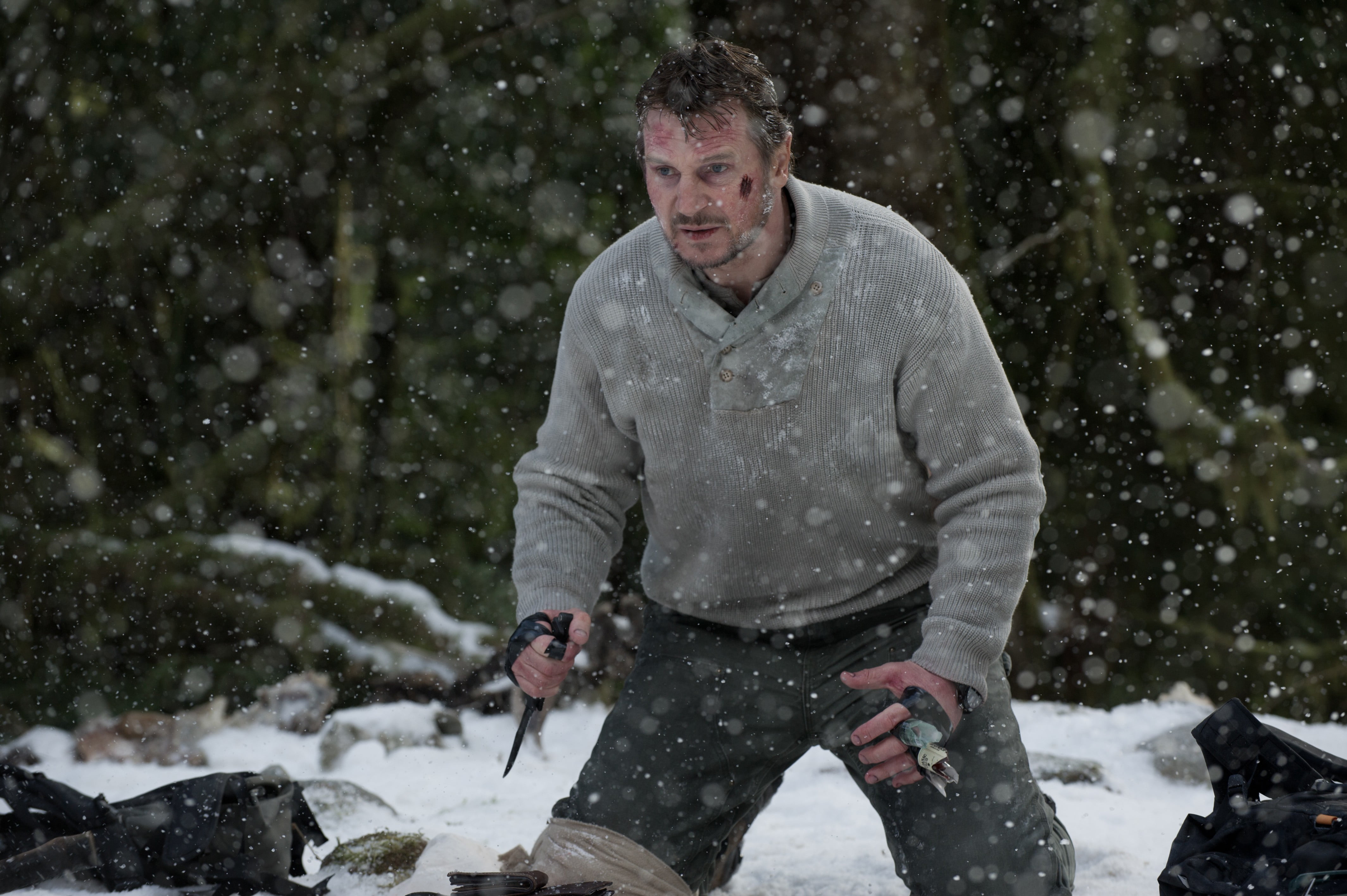 cold temperature, nature, Fight, three quarter length, warm clothing, mature men, leisure activity, snowing, outdoors, forest, males, real people, winter, HD Wallpaper