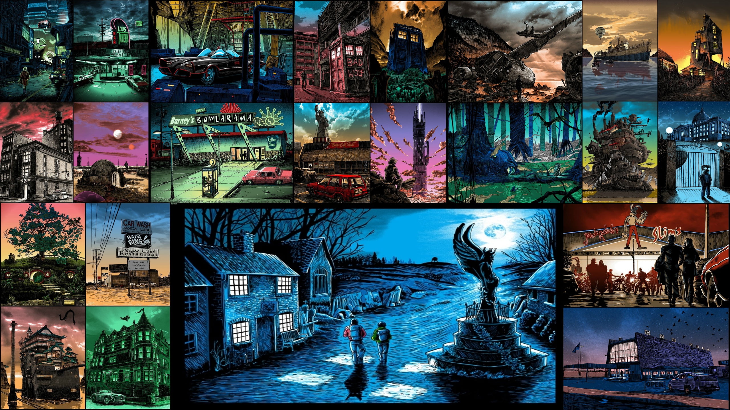 movies, backgroud, 2K, tim doyle, art, HD Wallpaper