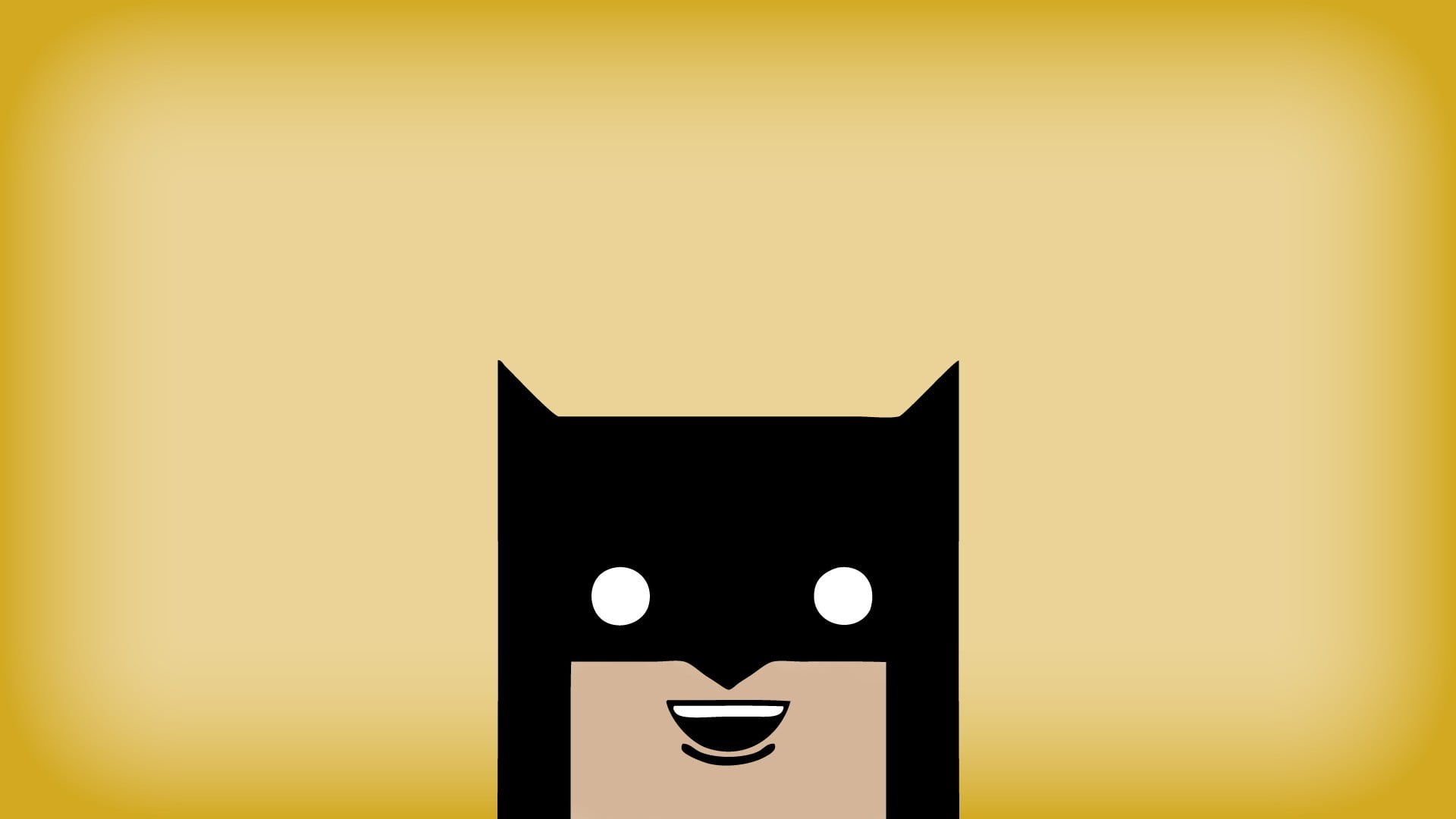 yellow, digital, 1080P, copy space, gold colored, emotion, no people, black color, Batman, lego, digital art, colored background, door, indoors, wall - building feature, HD Wallpaper
