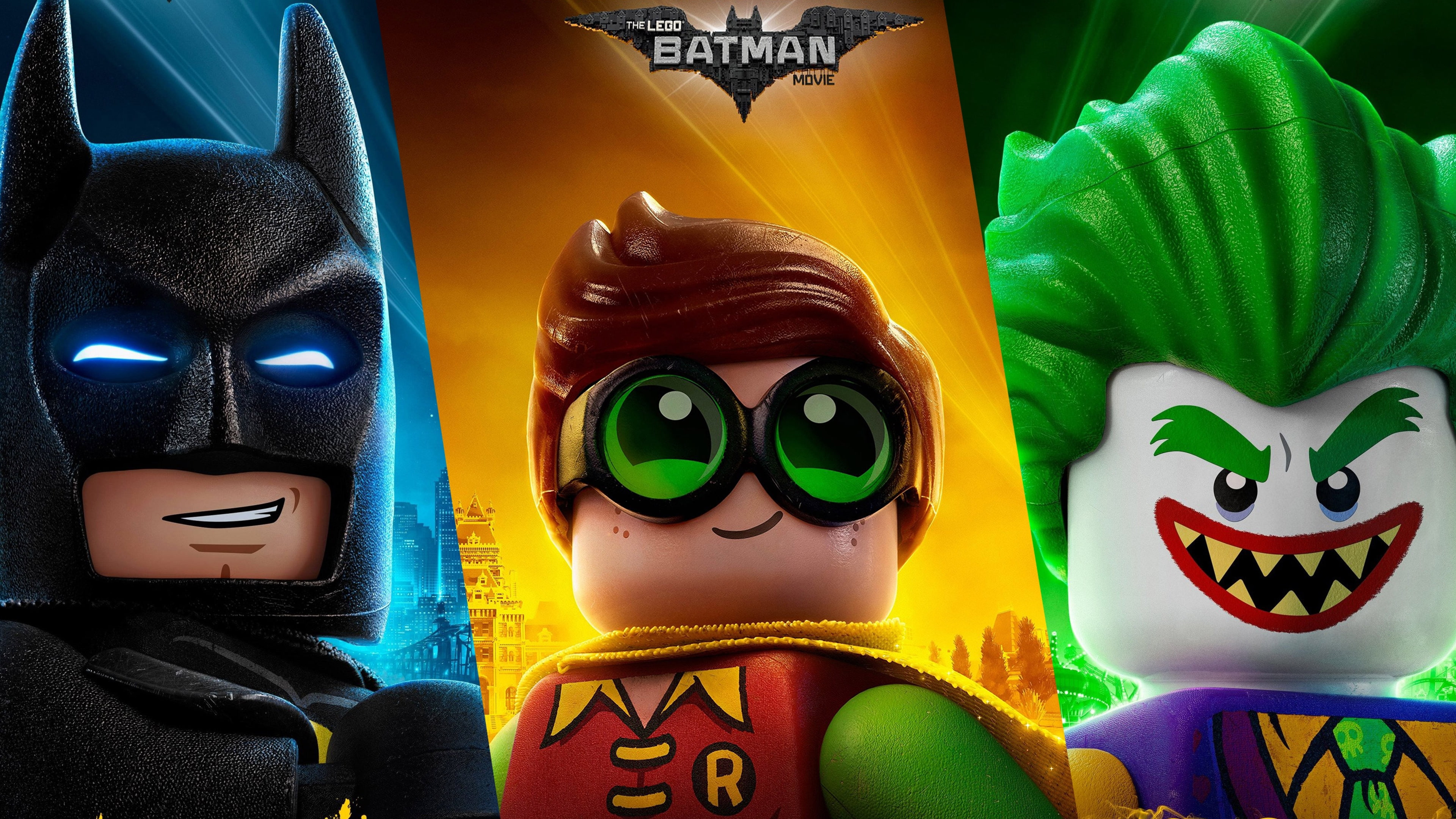 4K, robin, batman, animation, the lego batman movie, Movies, joker, HD Wallpaper