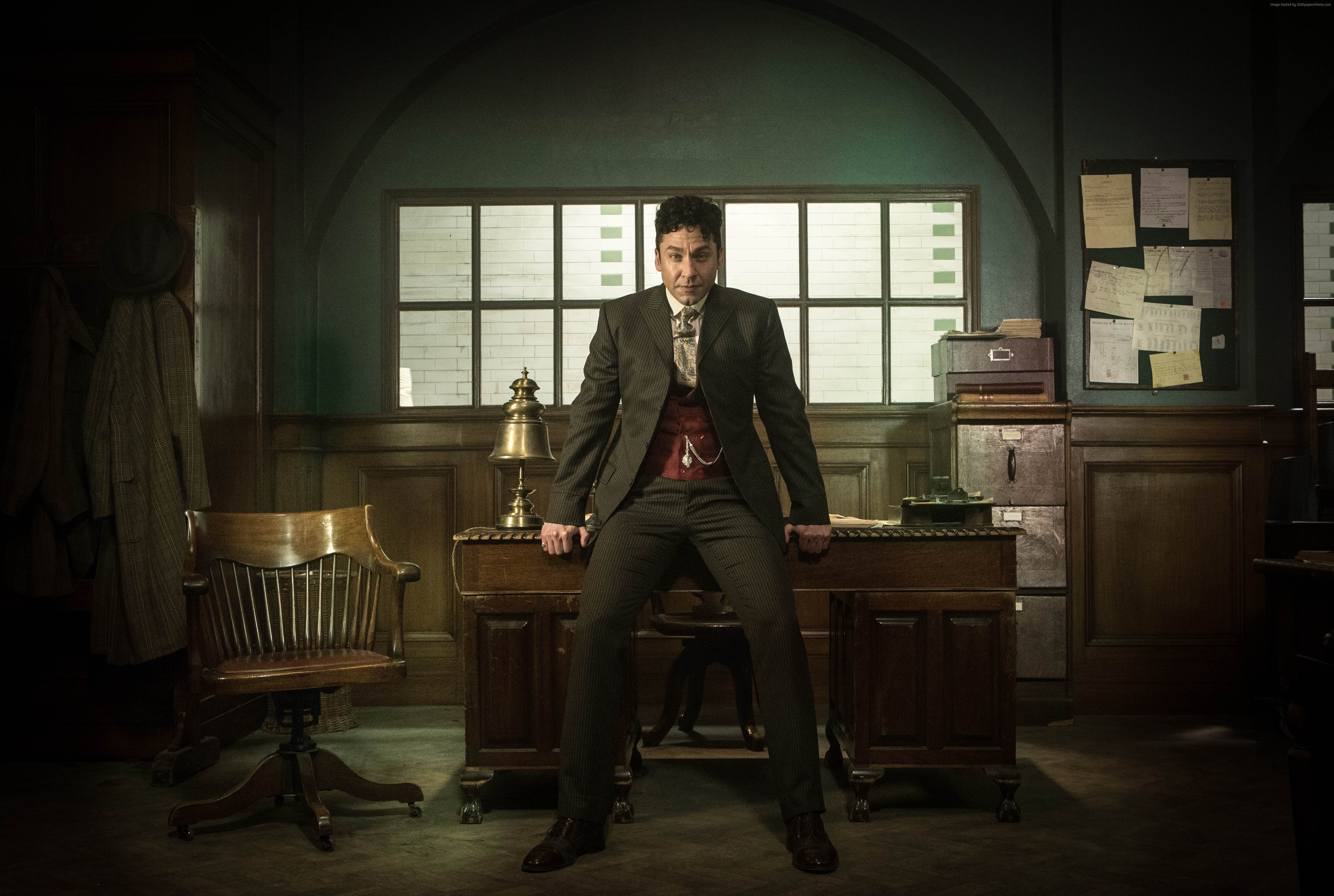 businessman, 4K, adult, young adult, men, best tv series, full length, seat, portrait, business person, one person, suit, sitting, Houdini and Doyle, well-dressed, HD Wallpaper