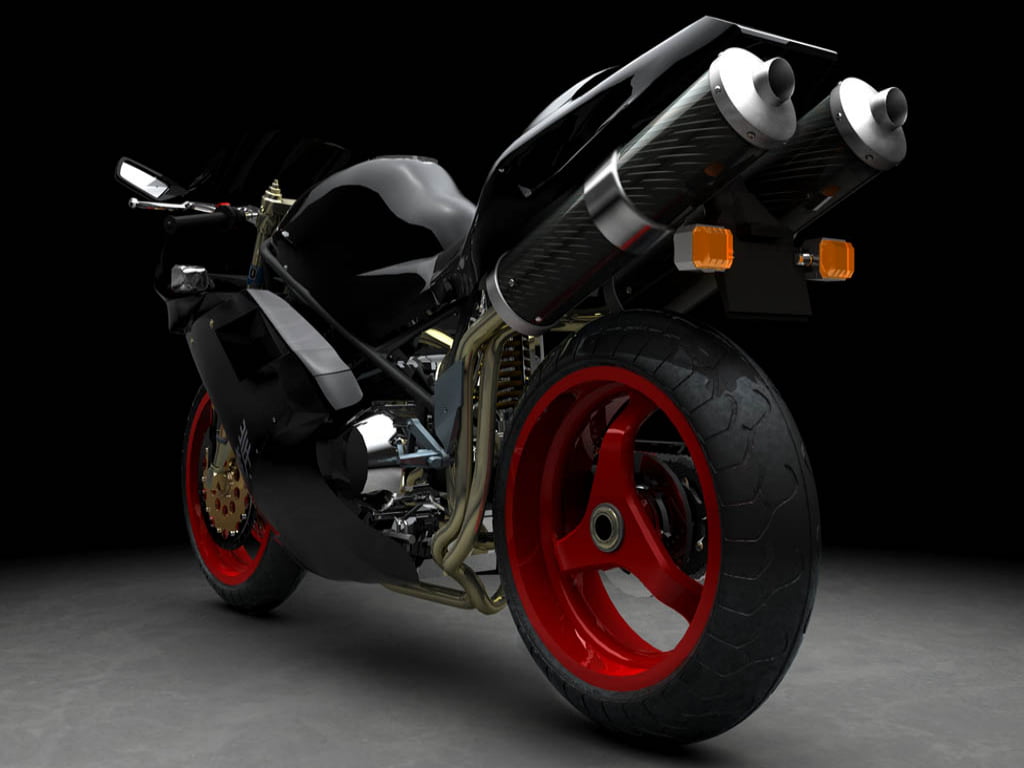 still life, motorcycle, fastest bikes, midnight, Motorcycles, black, 480P, no people, night, wheel, black background, transportation, indoors, HD Wallpaper