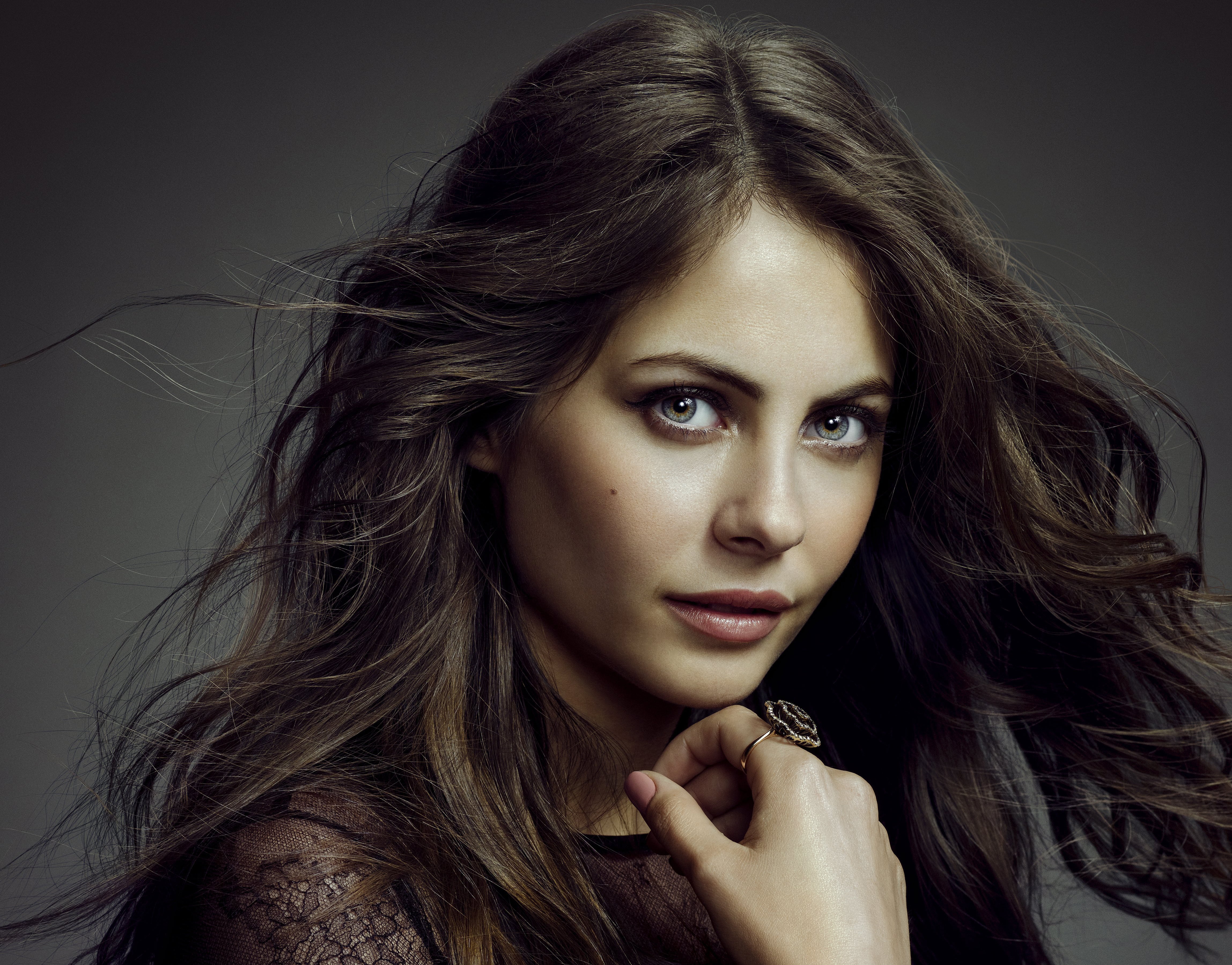 brown, 4K, haired, Willa Holland, Thea Queen, Arrow, 4K, woman, photo, HD Wallpaper