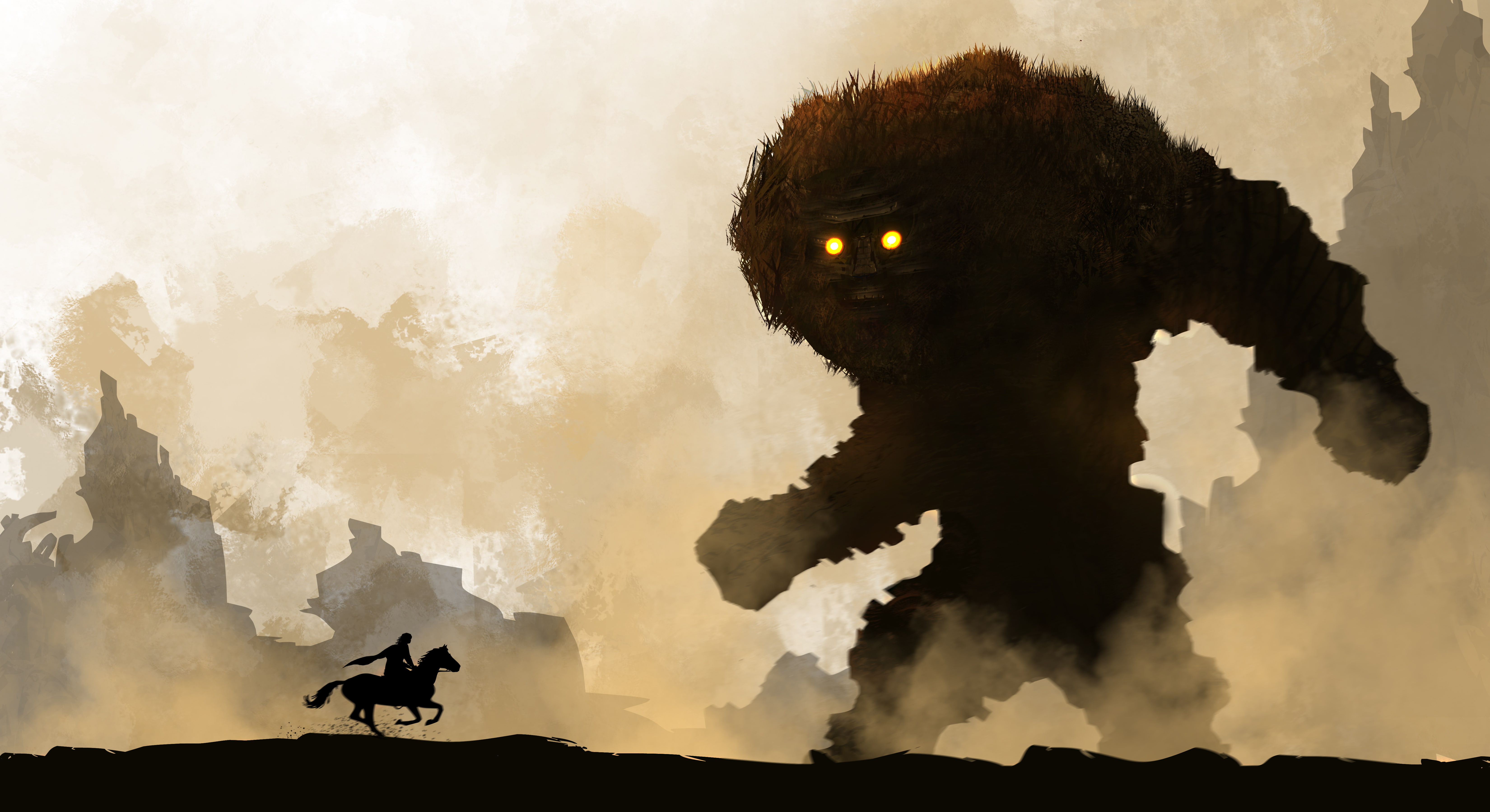 4K, Monster, 5K, Hunter, Giant, HD Wallpaper