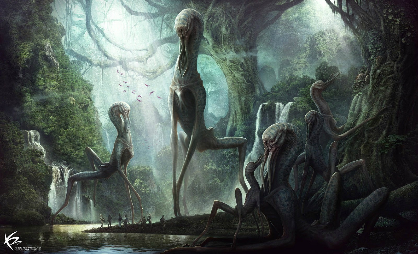 giants, 720P, jungle, trees, forest, monster, HD Wallpaper