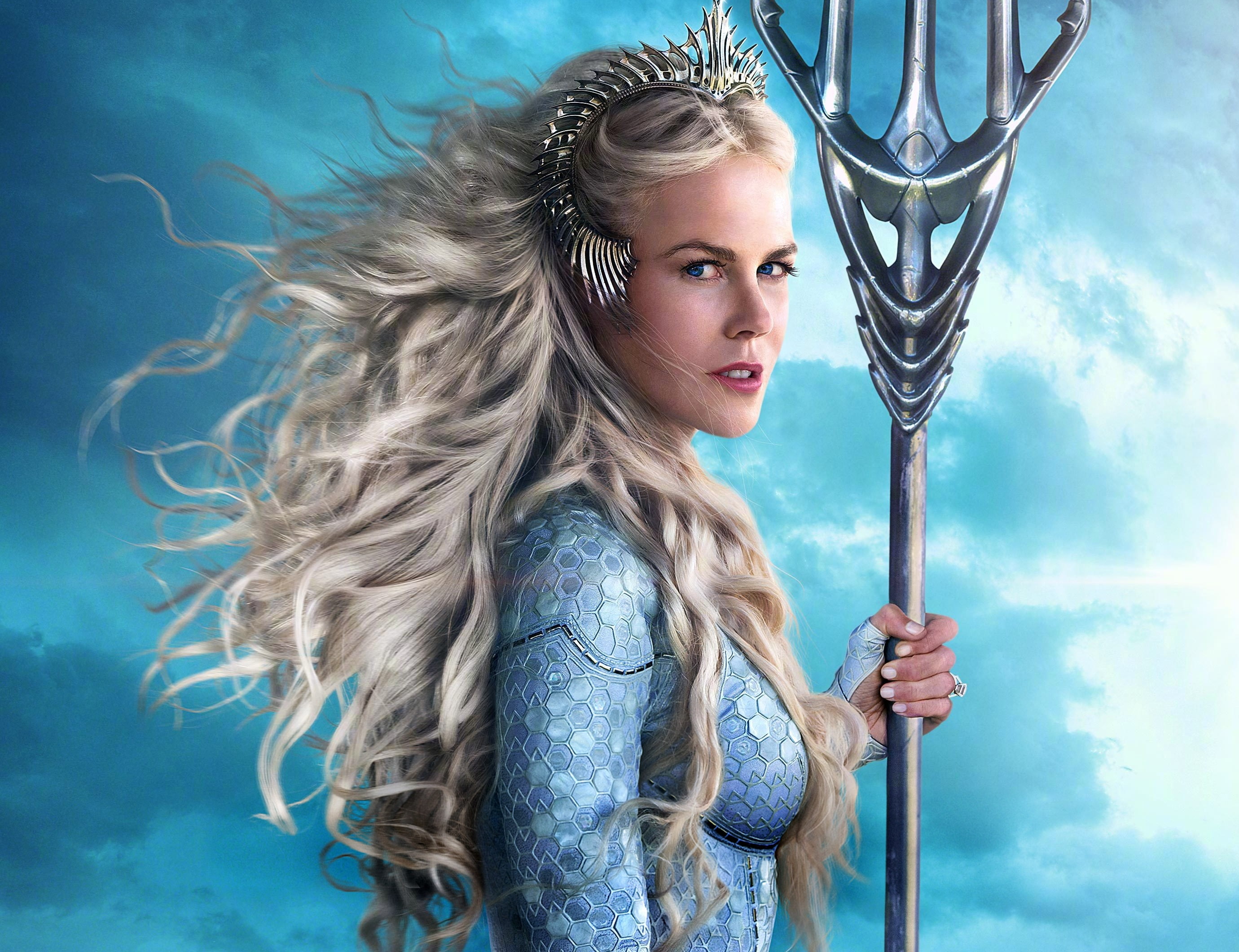 Aquaman, 2K, Nicole Kidman, Movie, Queen Atlanna, HD Wallpaper