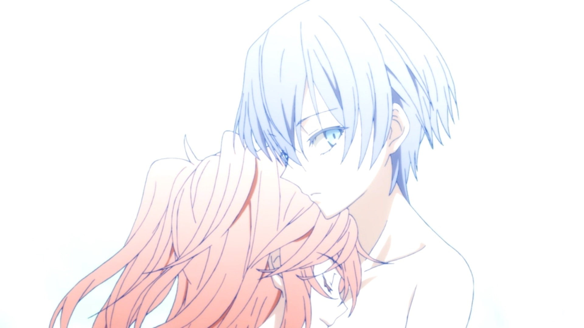 beautiful woman, close-up, one person, portrait, akuma no riddle blue hair redhead blue eyes red eyes ichinose haru azuma tokaku, young adult, cut out, HD Wallpaper